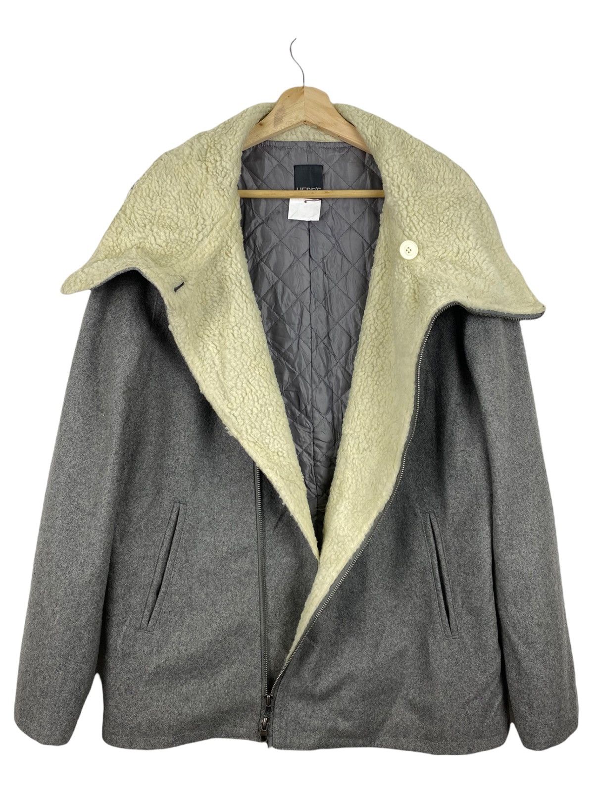 Japanese Brand HERE’S STREET SHEARING COAT Size US XL / EU 56 / 4 - 3 Thumbnail