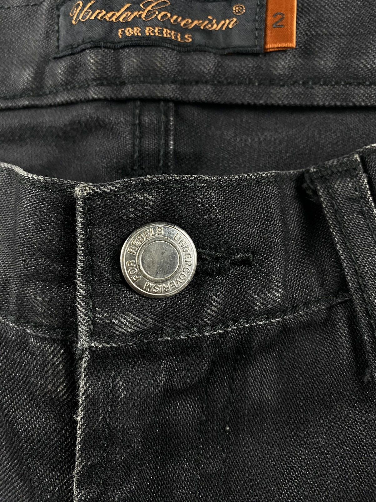 Undercover SS07 - “Purple” Zipper Waist Waxed Pants Size US 30 / EU 46 - 3 Thumbnail