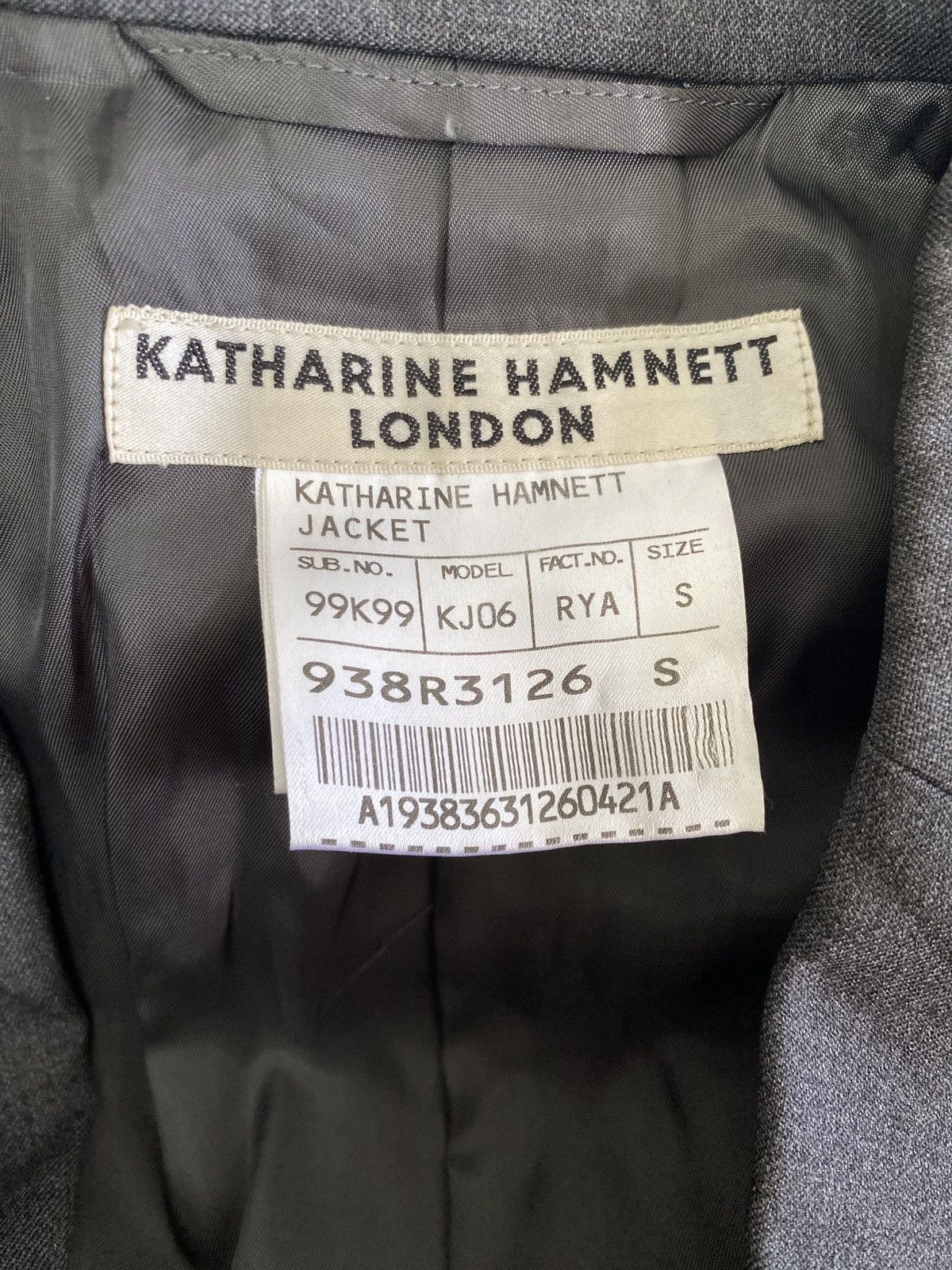 Katharine Hamnett London KATHARINE HAMNET LONDON WOOL BLAZEL Size US S / EU 44-46 / 1 - 5 Thumbnail