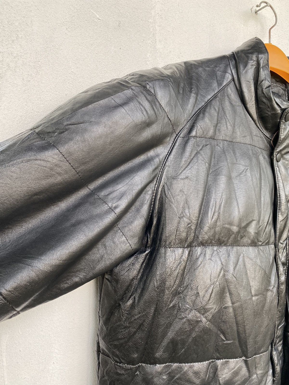 Leather HILL CROP LEATHER PUFFER JACKET Size US L / EU 52-54 / 3 - 5 Thumbnail