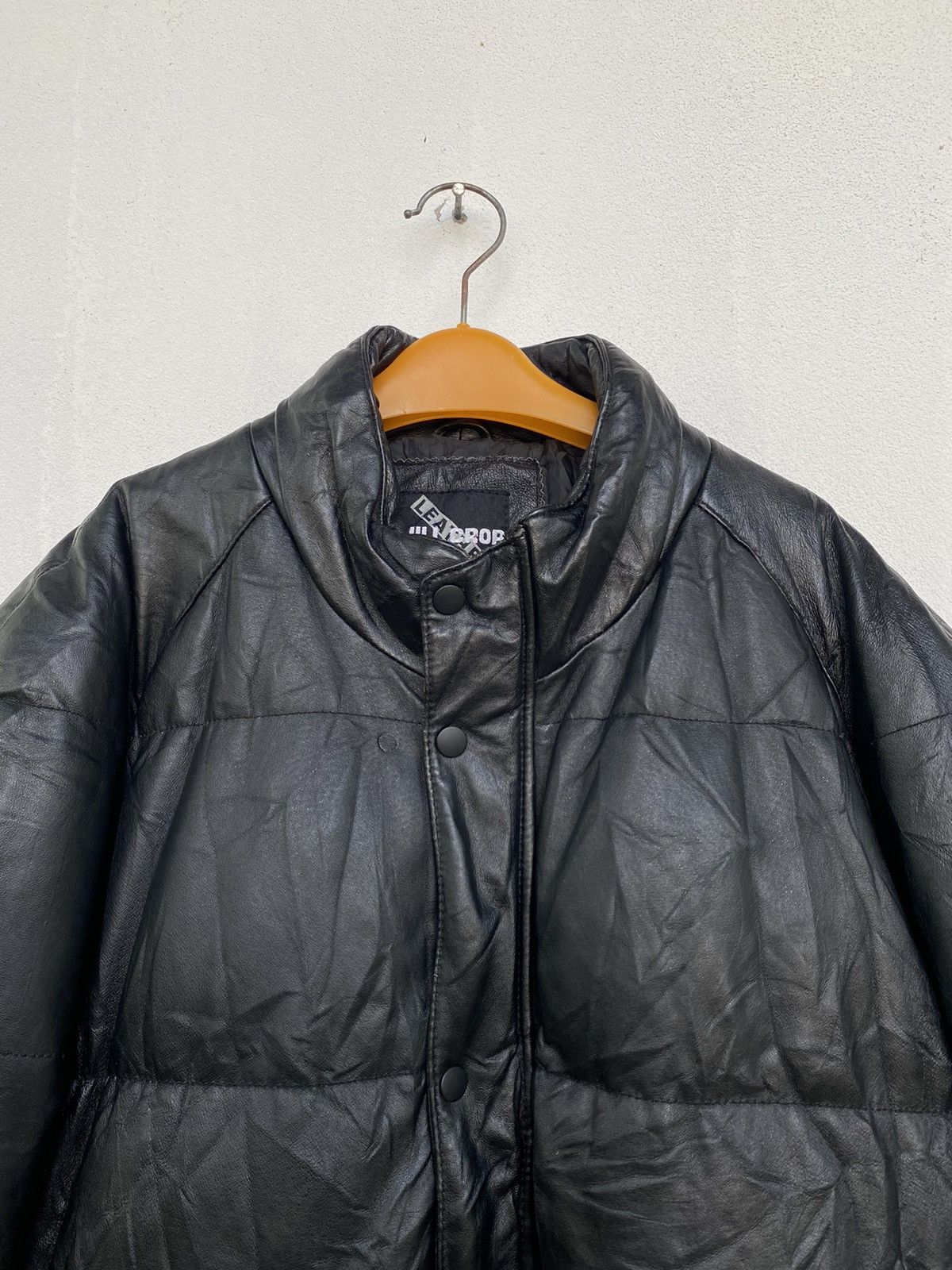 Leather HILL CROP LEATHER PUFFER JACKET Size US L / EU 52-54 / 3 - 3 Thumbnail