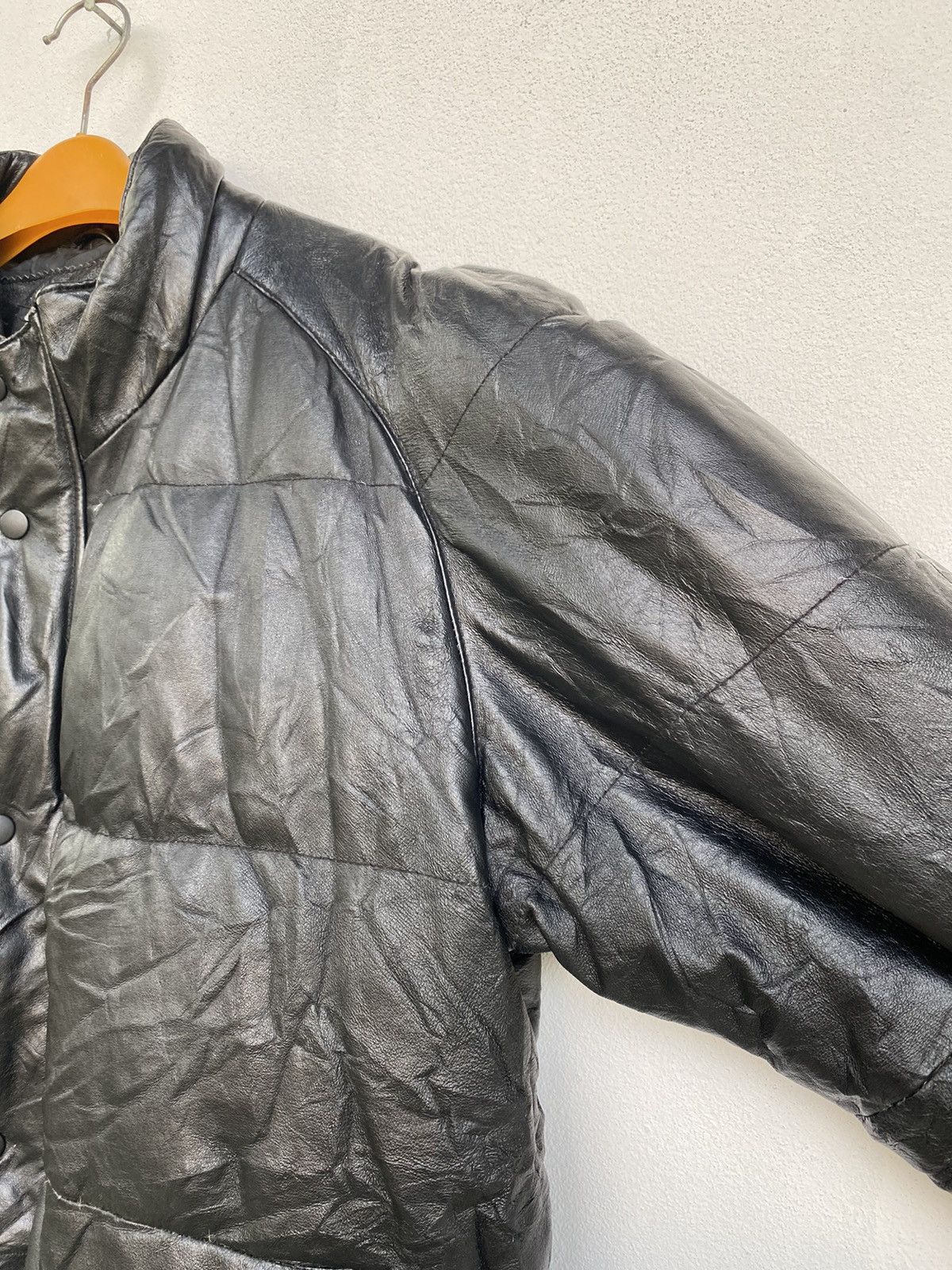 Leather HILL CROP LEATHER PUFFER JACKET Size US L / EU 52-54 / 3 - 4 Thumbnail