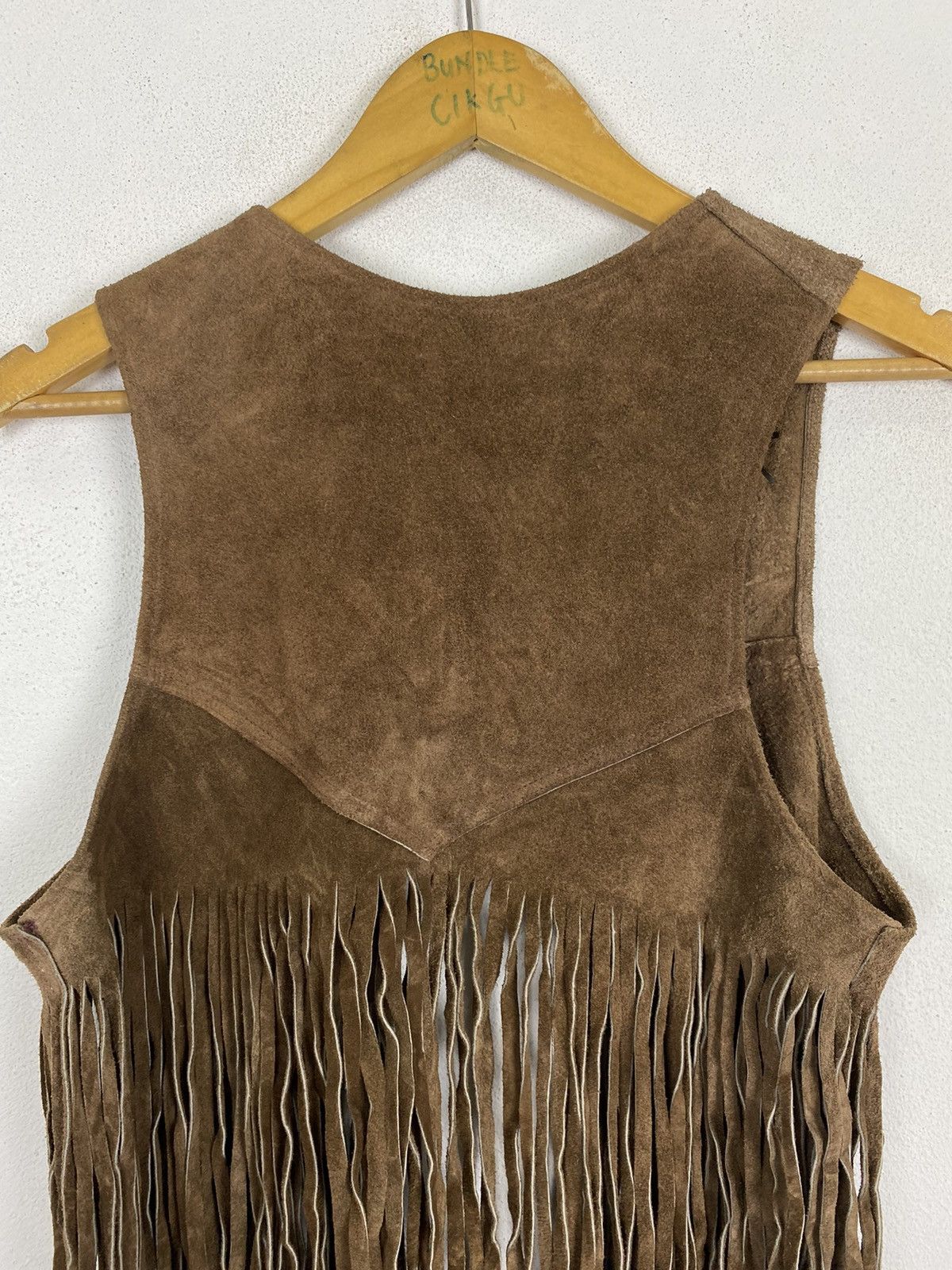 Genuine Leather × Leather × Vintage 🔥RARE Vintage 60’s FRINGE LEATHER VEST Size US M / EU 48-50 / 2 - 5 Thumbnail