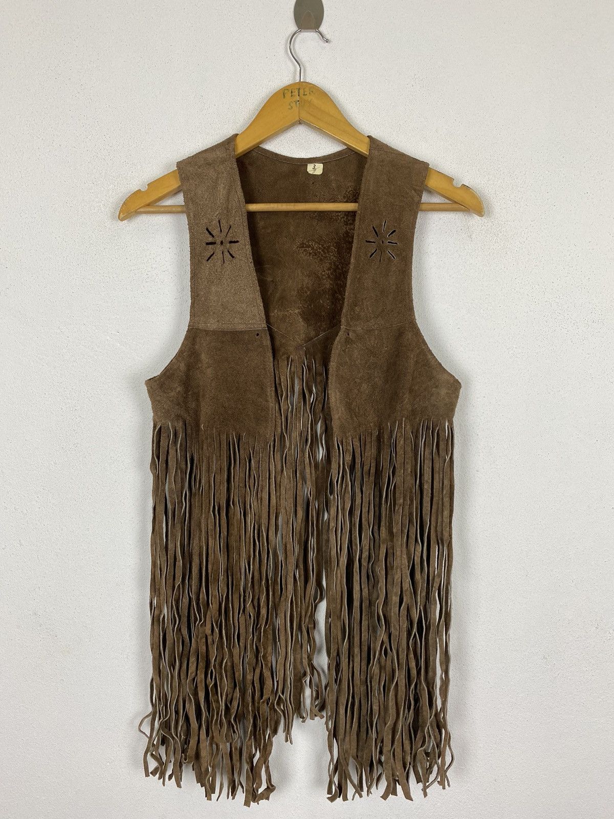 Genuine Leather × Leather × Vintage 🔥RARE Vintage 60’s FRINGE LEATHER VEST Size US M / EU 48-50 / 2 - 2 Thumbnail