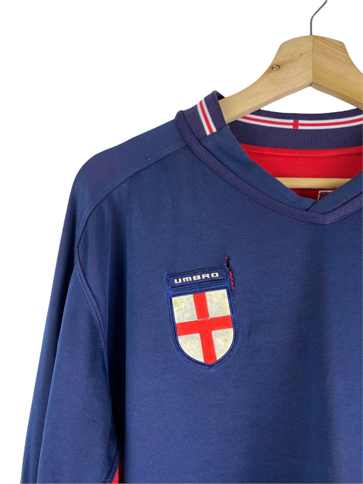 Umbro × Vintage VINTAGE ENGLAND TEAM REVERSIBLE JERSEY Size US L / EU 52-54 / 3 - 10 Thumbnail