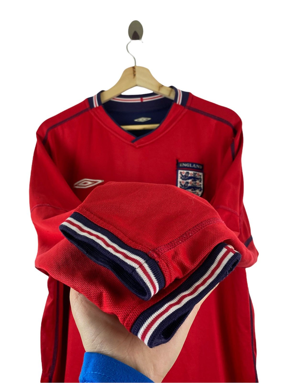 Umbro × Vintage VINTAGE ENGLAND TEAM REVERSIBLE JERSEY Size US L / EU 52-54 / 3 - 4 Thumbnail