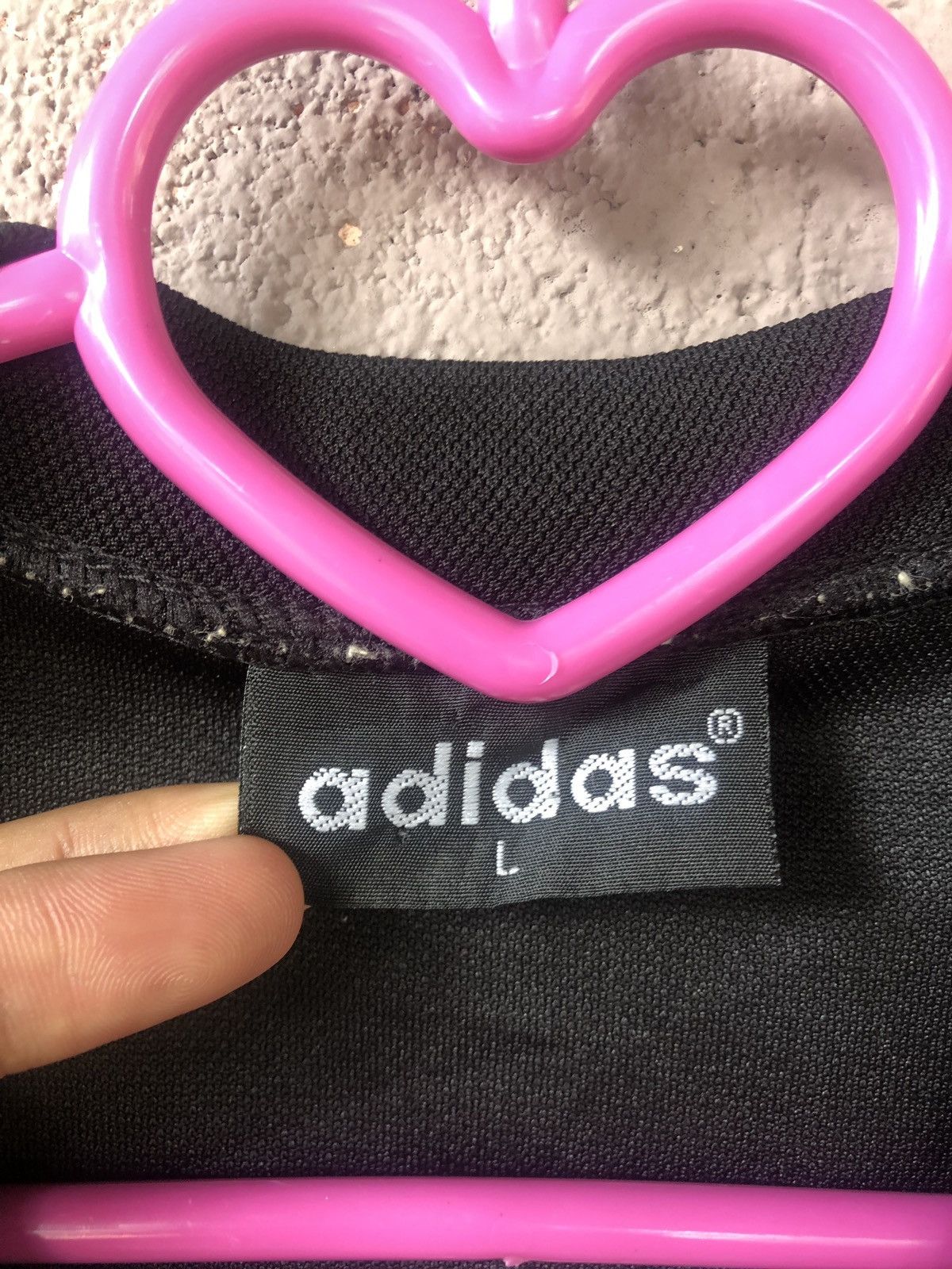 Adidas Rare 90s Vintage Adidas Spell Out Big Logo Shirt Size US L / EU 52-54 / 3 - 4 Thumbnail