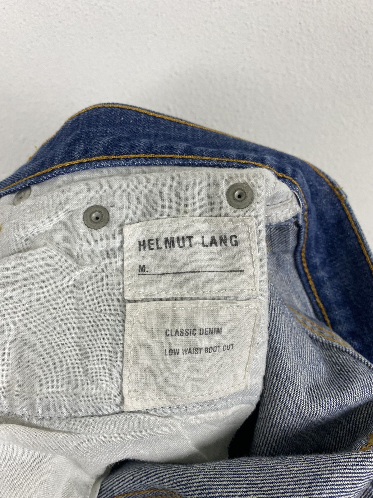 Denime × Helmut Lang HELMUT LANG CLASSIC DENIM LOW WAIST BOT CUT Size US 28 / EU 44 - 15 Thumbnail