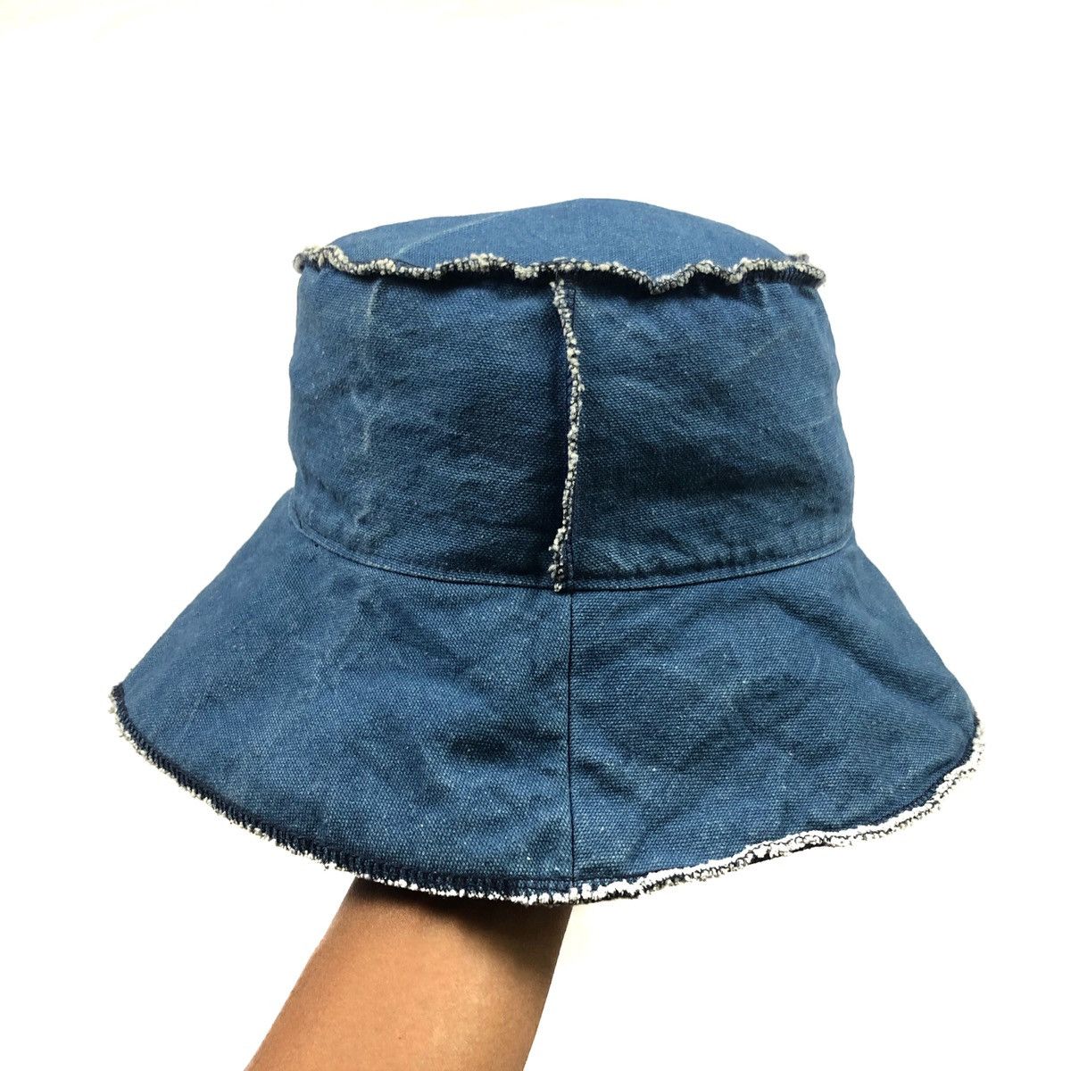 Indigo Milsa Second Indigo Denim Bucket Hat Size ONE SIZE - 4 Thumbnail