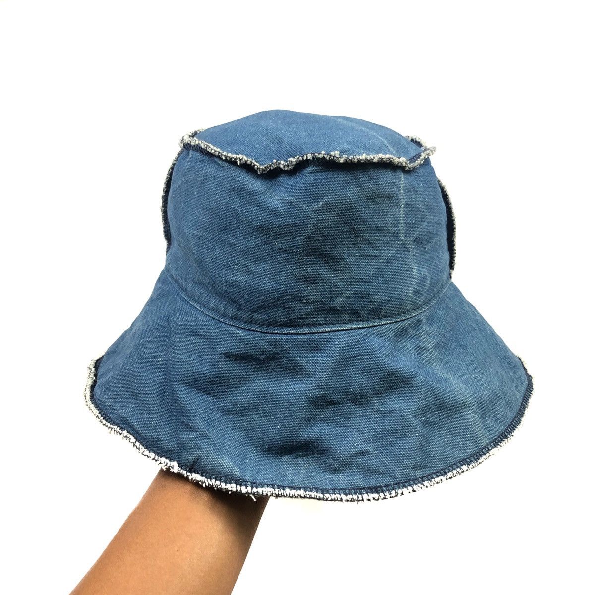 Indigo Milsa Second Indigo Denim Bucket Hat Size ONE SIZE - 3 Thumbnail