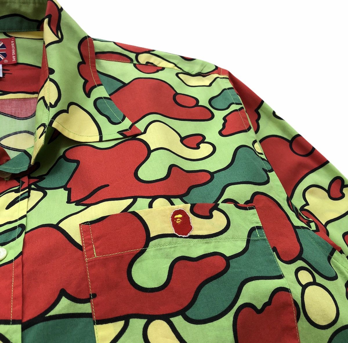 Bape Star Camo Button Up Shirt Size US L / EU 52-54 / 3 - 7 Thumbnail