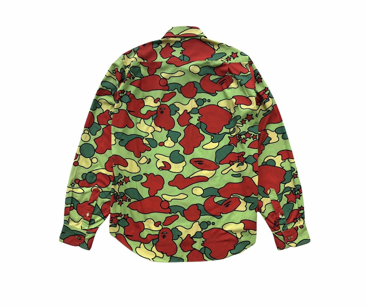 Bape Star Camo Button Up Shirt Size US L / EU 52-54 / 3 - 2 Thumbnail