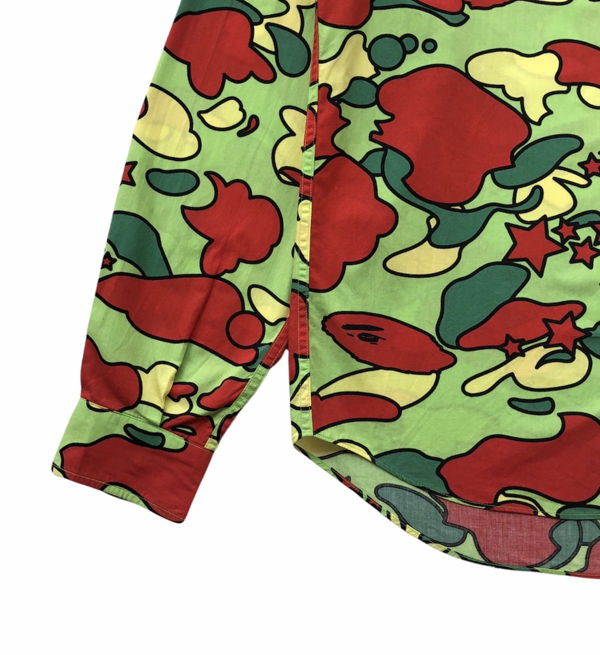 Bape Star Camo Button Up Shirt Size US L / EU 52-54 / 3 - 5 Thumbnail