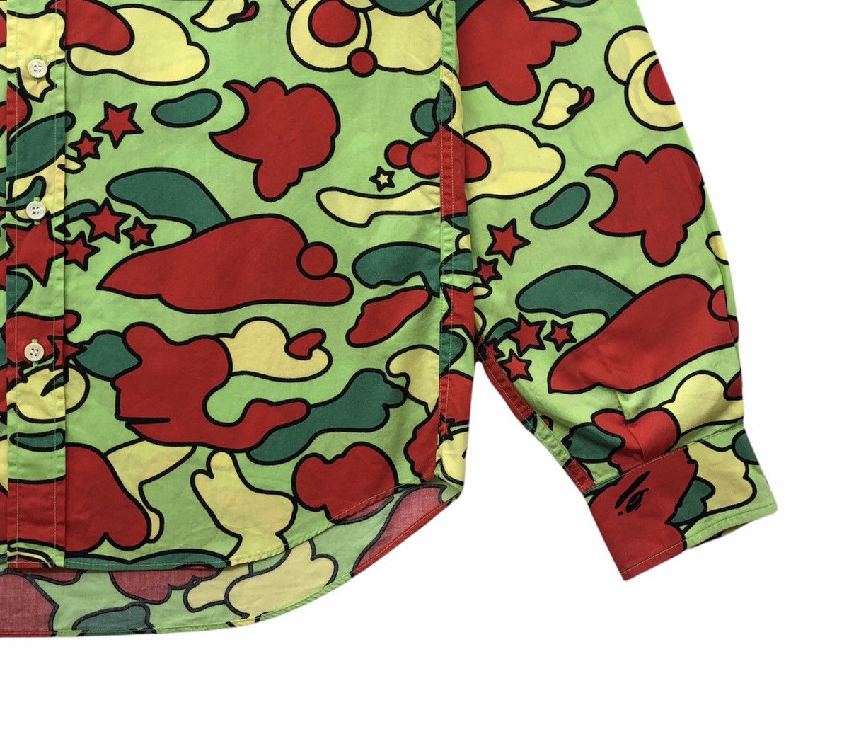 Bape Star Camo Button Up Shirt Size US L / EU 52-54 / 3 - 6 Thumbnail
