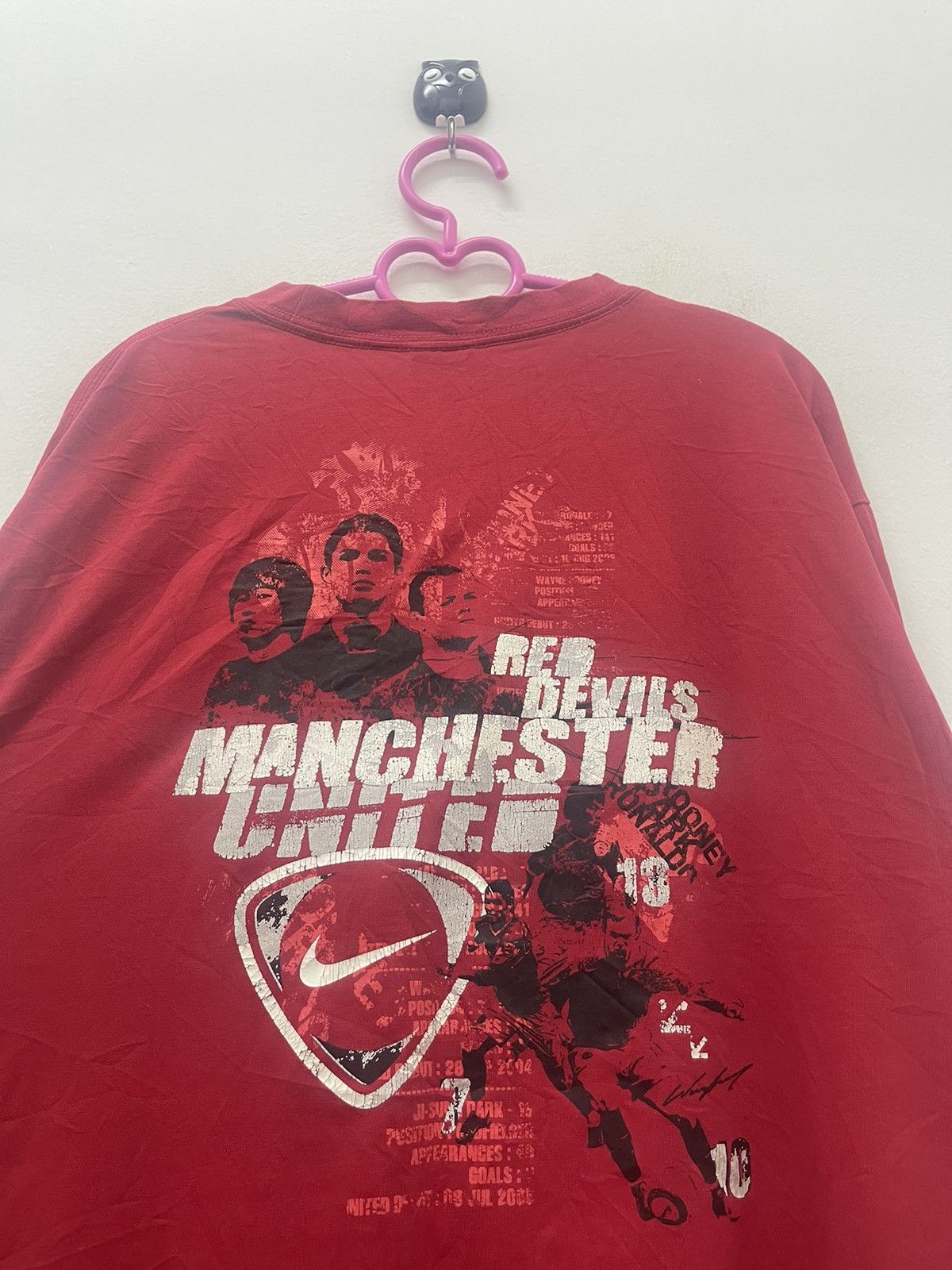 Nike Rare Vintage NIKE Manchester United CR7 Rooney Park Ji Sung Size US XXL / EU 58 / 5 - 2 Thumbnail
