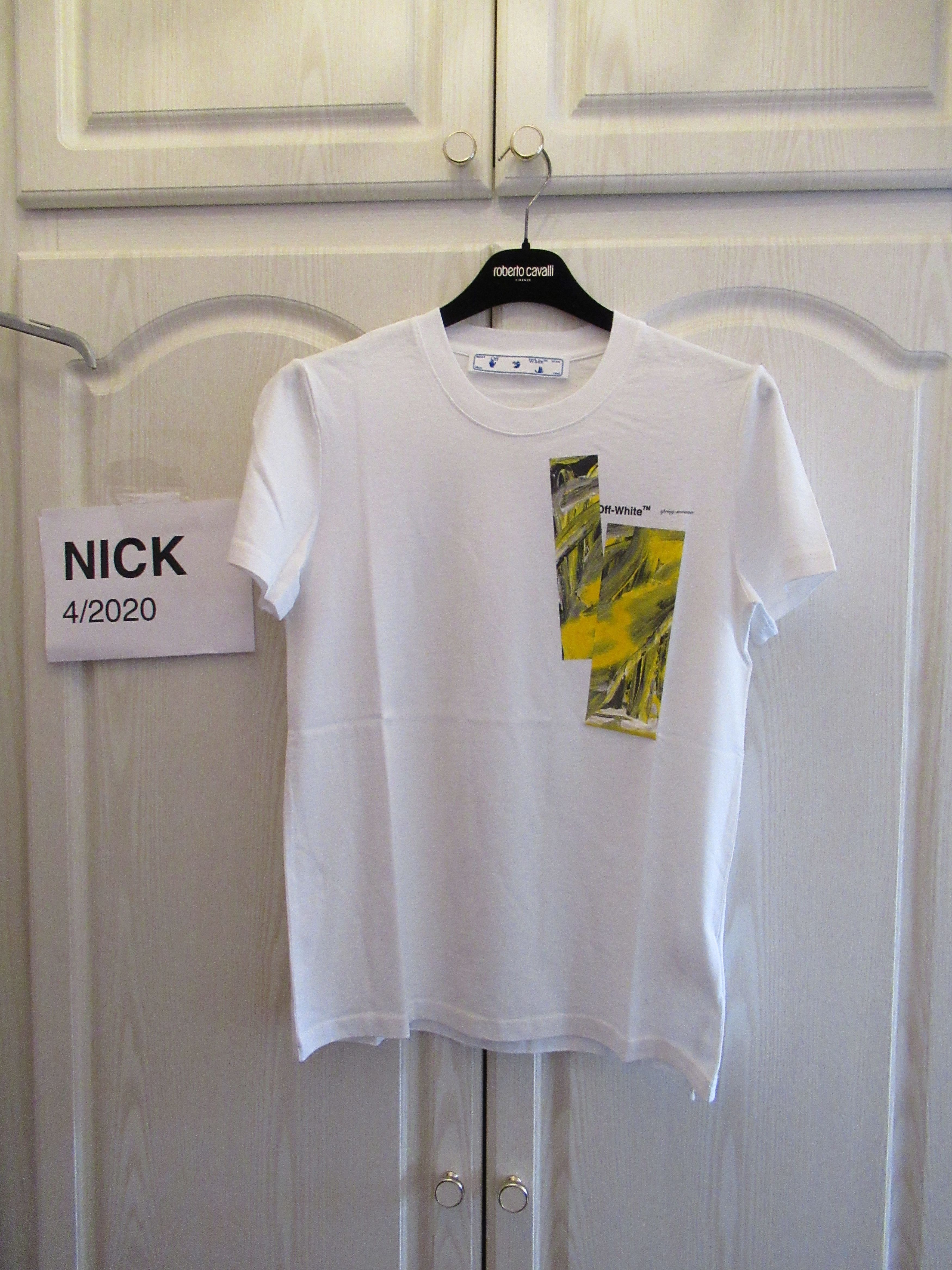 image of Off White Art Paint Print Yellow Virgil Xl, Women's