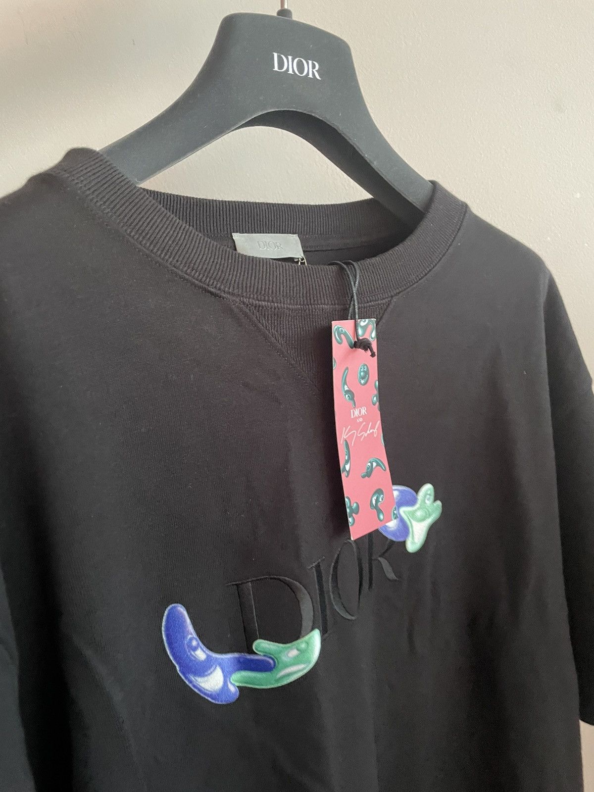 Dior Super Runway Limited Edition Dior x Kenny Scharf Logo Tee | Grailed