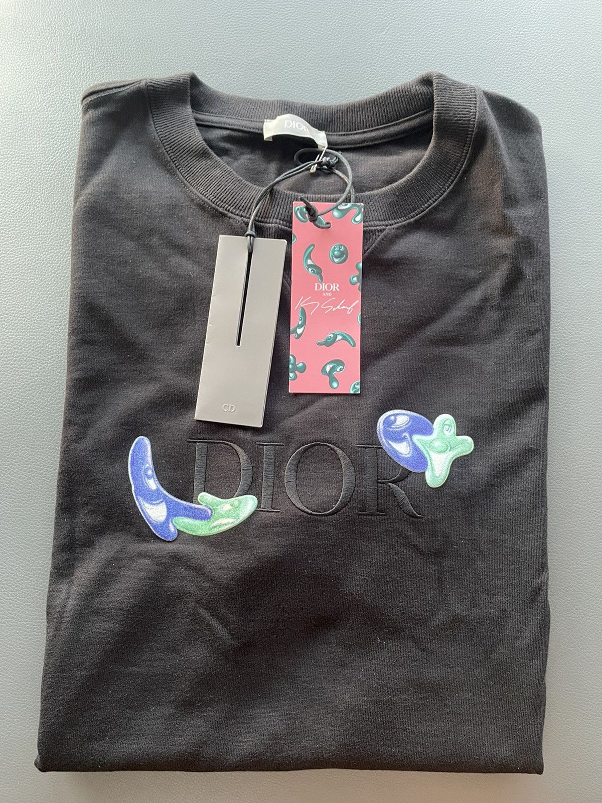 Dior Super Runway Limited Edition Dior x Kenny Scharf Logo Tee Size US XL / EU 56 / 4 - 14 Thumbnail