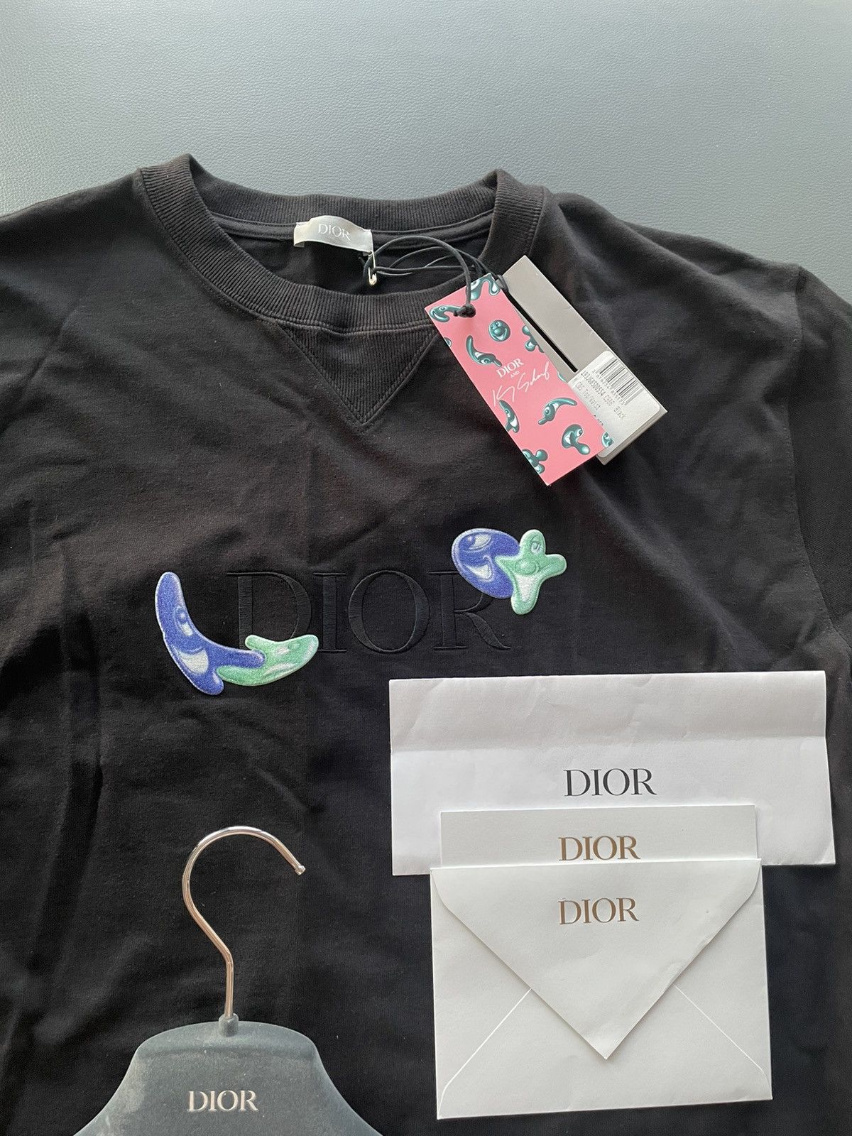 Dior Super Runway Limited Edition Dior x Kenny Scharf Logo Tee Size US XL / EU 56 / 4 - 6 Thumbnail