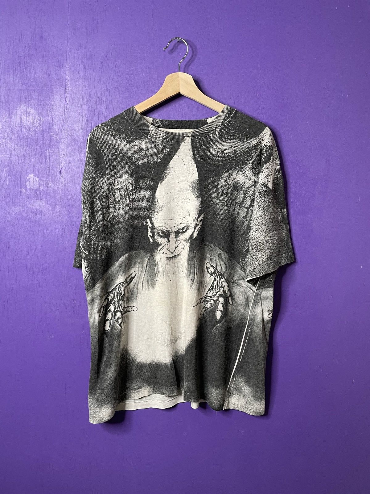 Vintage Vintage Angry wizard crazy AOP t-shirt Size US L / EU 52-54 / 3 - 1 Thumbnail