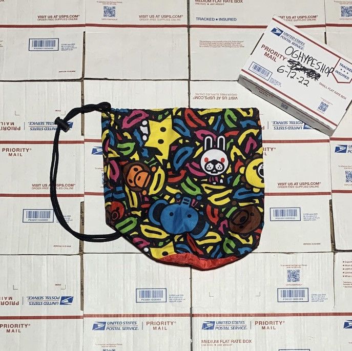 Bape Bape Baby Milo Drawstring Bag Size ONE SIZE - 1 Thumbnail