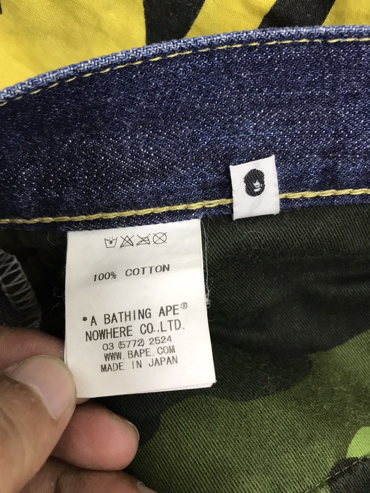 Bape Bapesta Denim Pant Nigo A Bathing Ape Slim 4🟦 Size US 35 - 13 Thumbnail