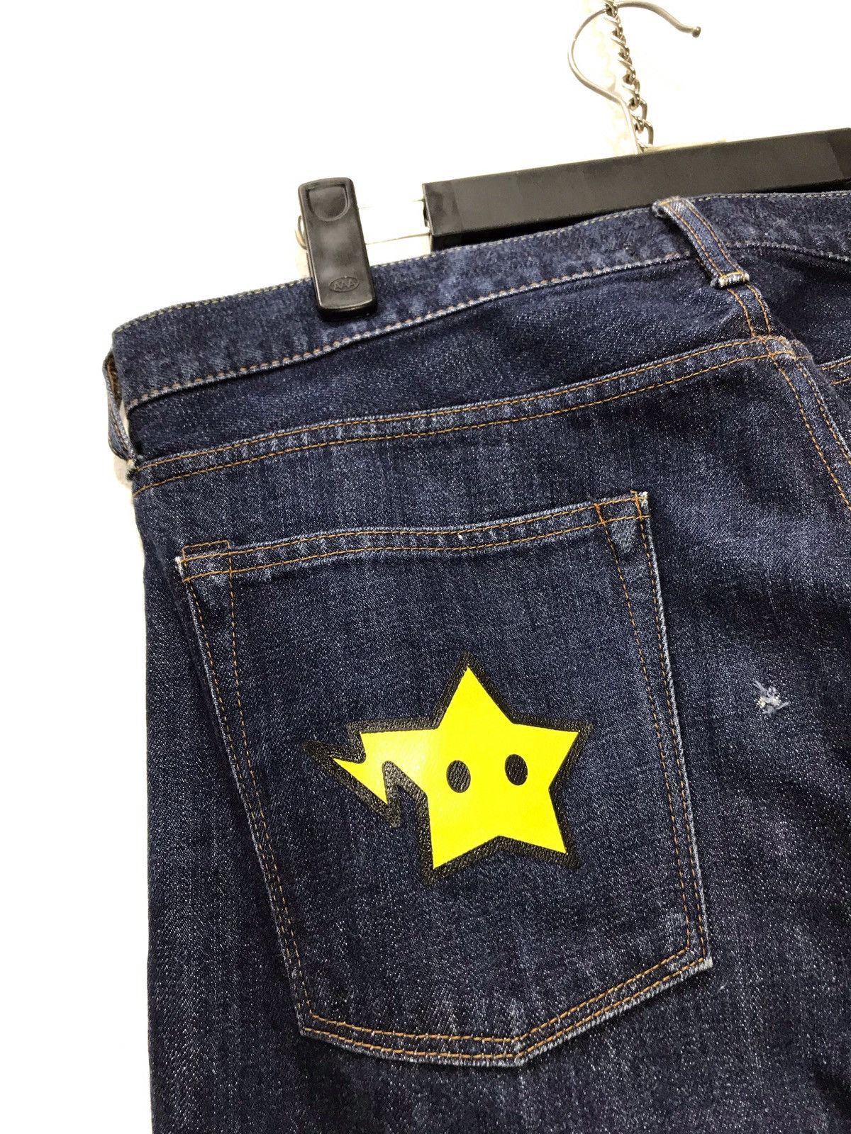 Bape Bapesta Denim Pant Nigo A Bathing Ape Slim 4🟦 Size US 35 - 4 Thumbnail