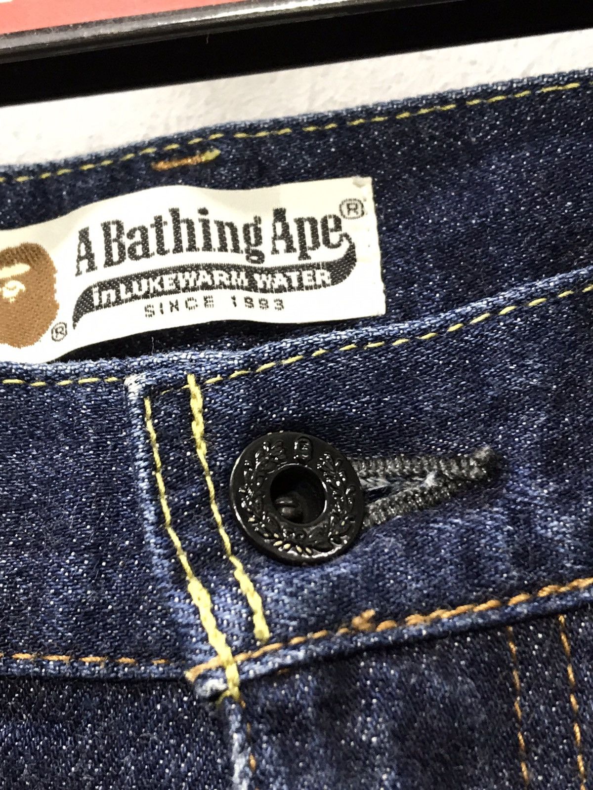 Bape Bapesta Denim Pant Nigo A Bathing Ape Slim 4🟦 Size US 35 - 11 Thumbnail