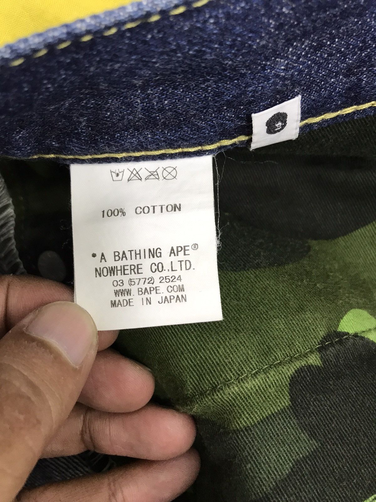 Bape Bapesta Denim Pant Nigo A Bathing Ape Slim 4🟦 Size US 35 - 12 Thumbnail