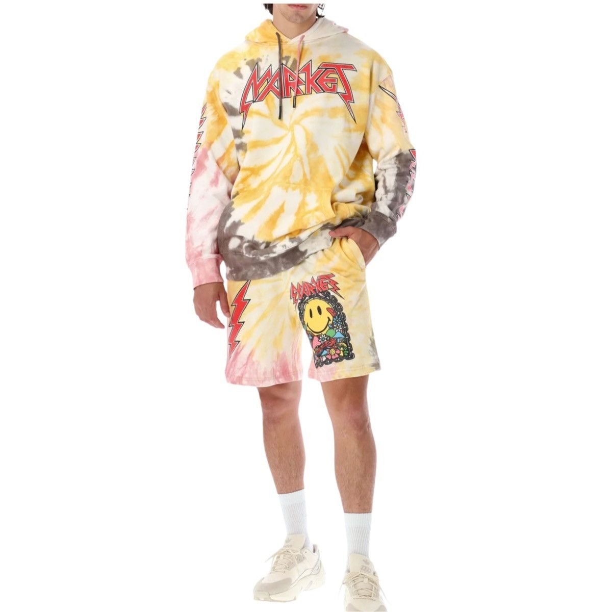 Market Market Smiley Iron Market Tie Dye Shorts Size US 32 / EU 48 - 1 Thumbnail