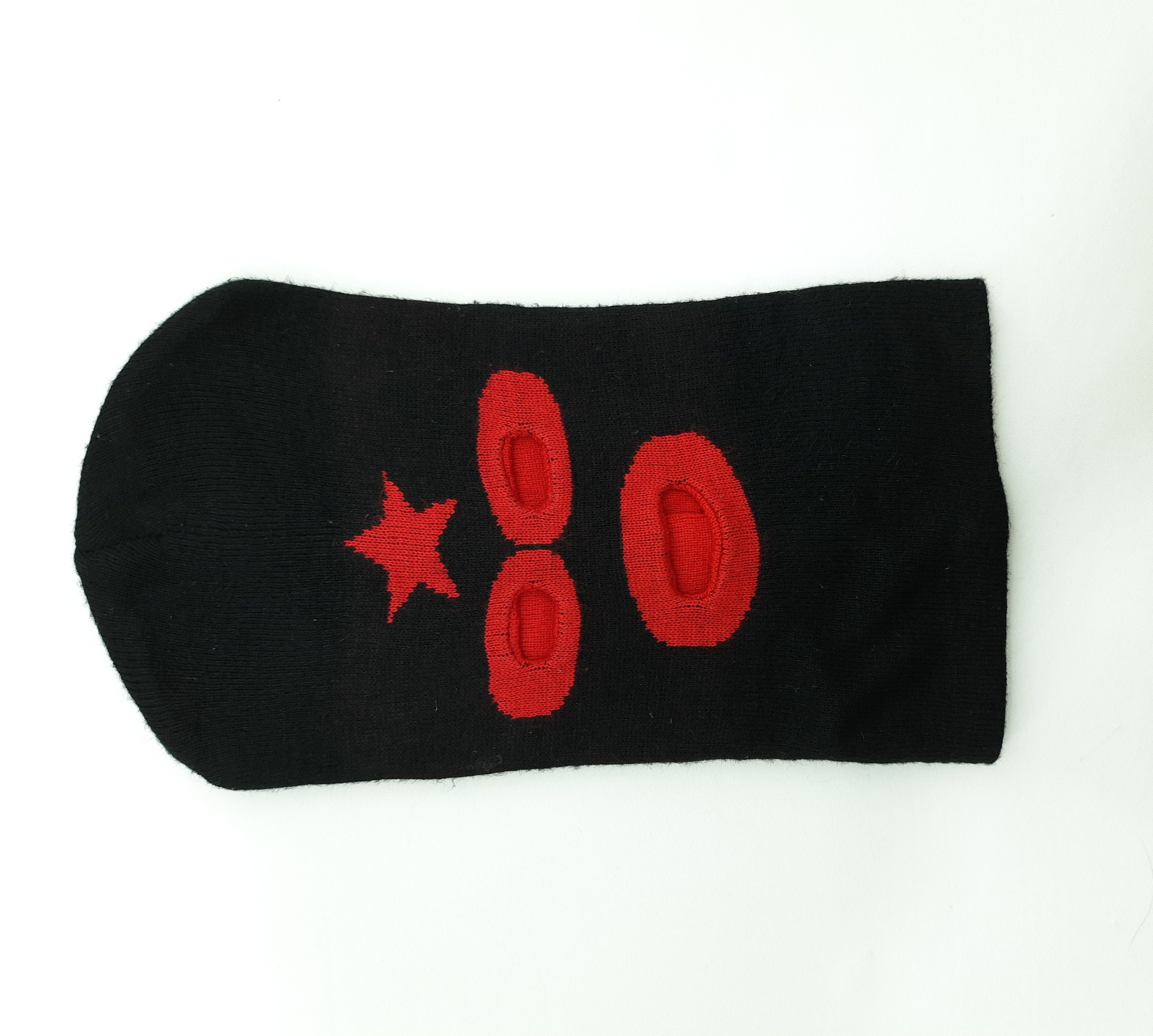 Japanese Brand Design Red Line Round Eye Balaclava Size ONE SIZE - 4 Thumbnail