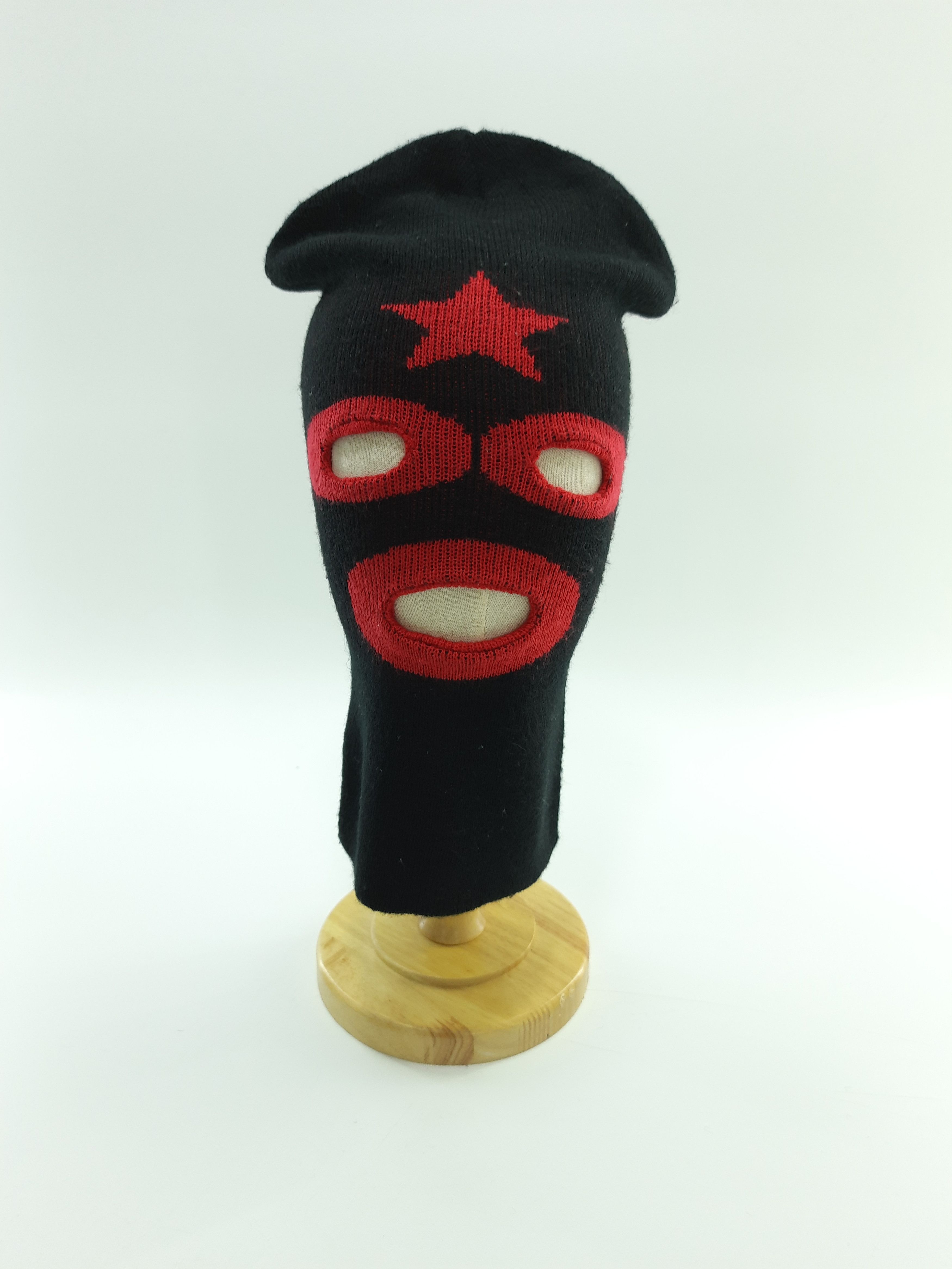 Japanese Brand Design Red Line Round Eye Balaclava Size ONE SIZE - 1 Thumbnail