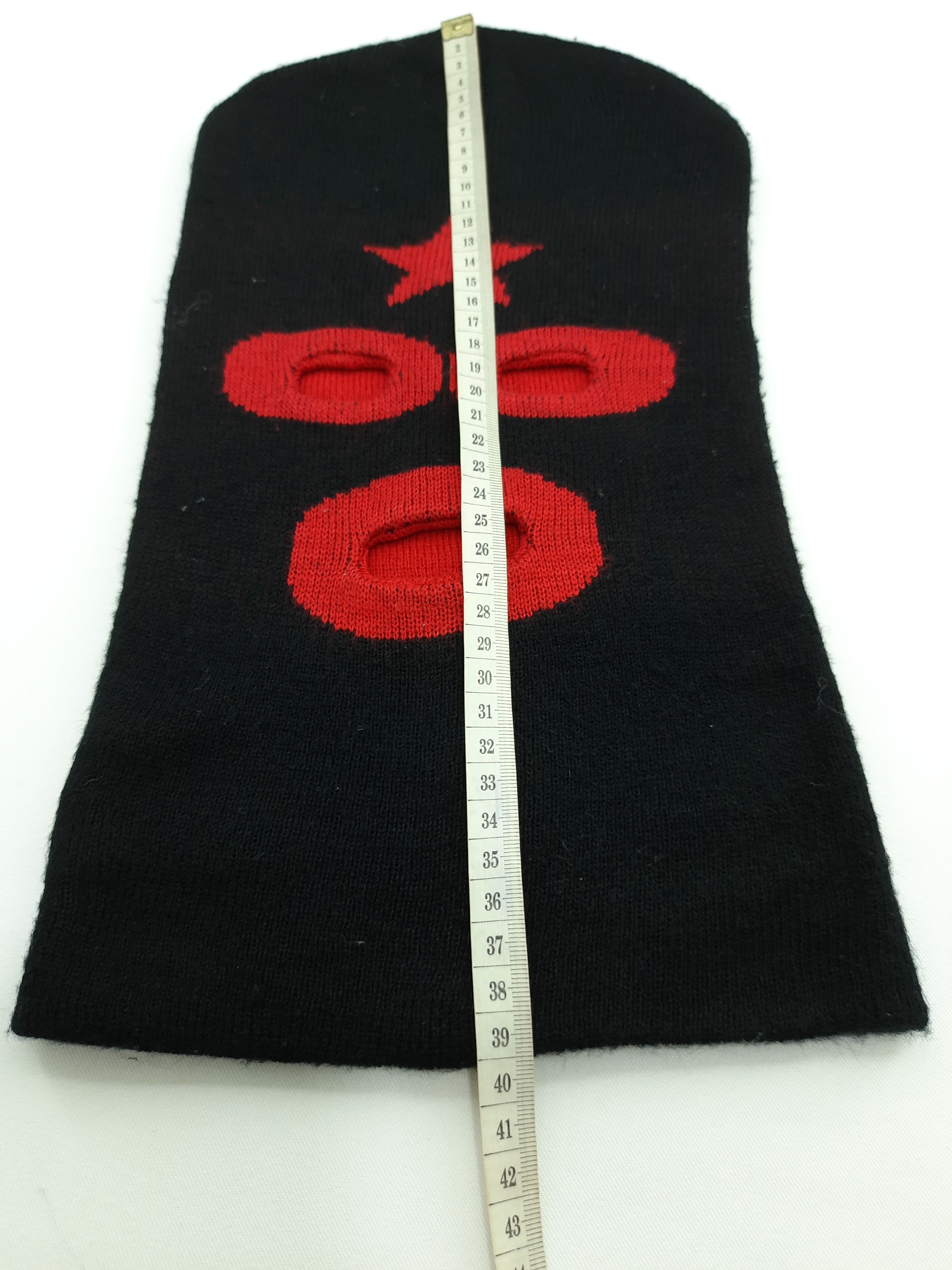Japanese Brand Design Red Line Round Eye Balaclava Size ONE SIZE - 8 Thumbnail
