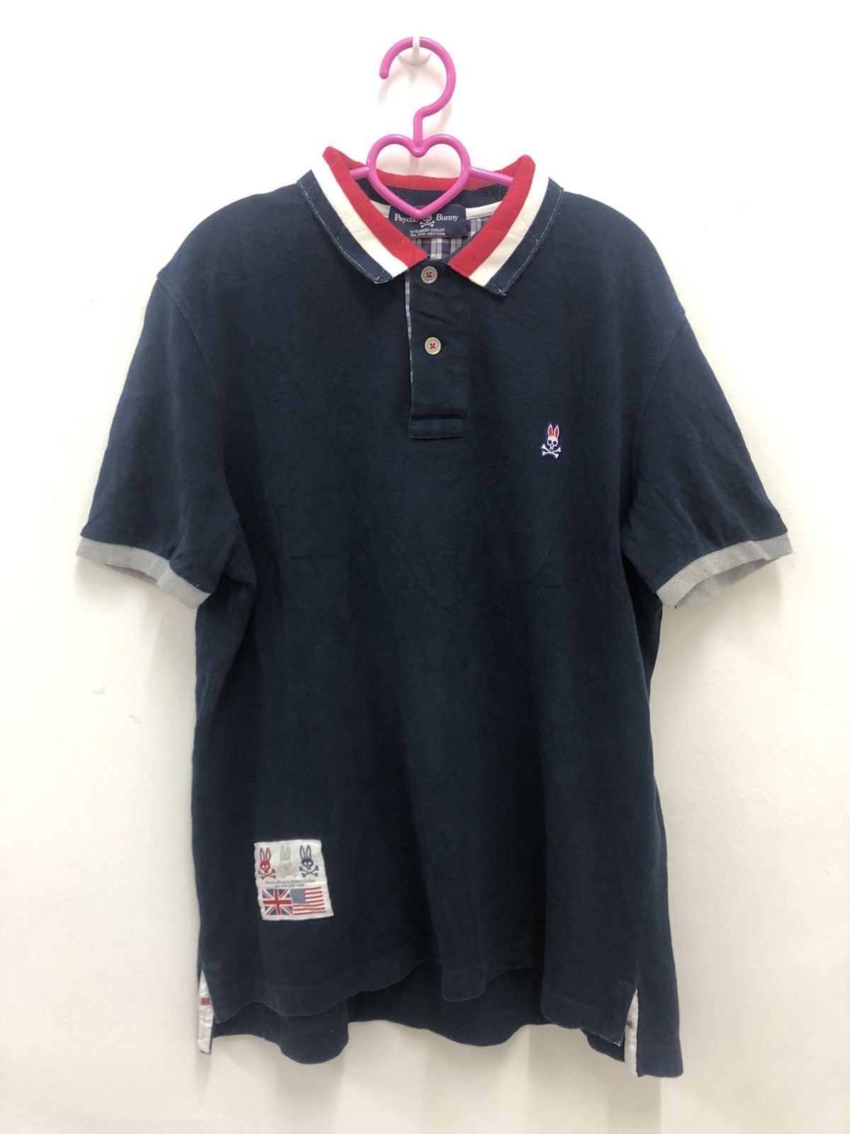 Psycho Bunny by Robert Godley Mens Blue Polo Shirt main image 0