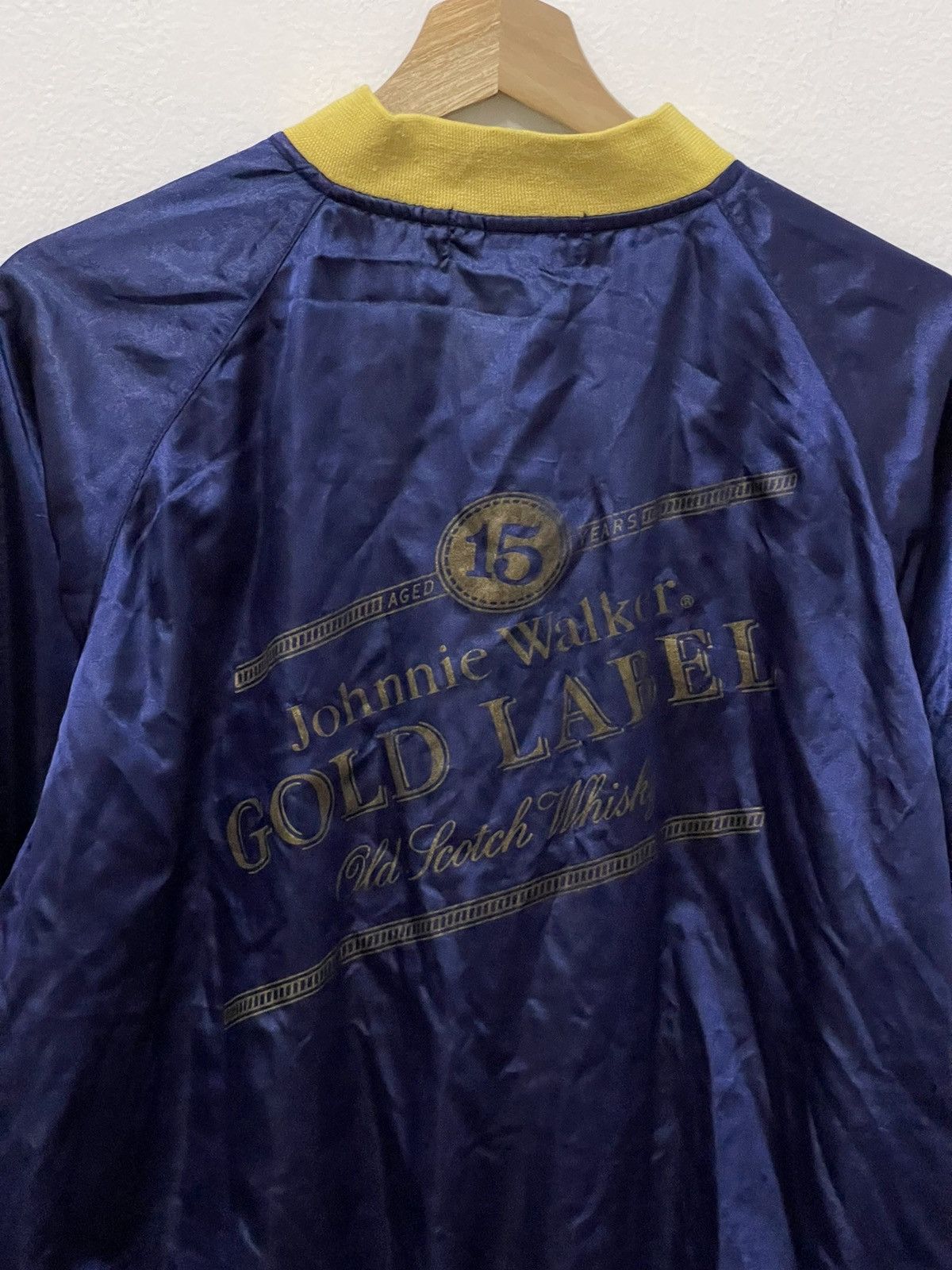 Japanese Brand × Vintage Vintage Johnnie Walker Raglan Satin Jacket Size US L / EU 52-54 / 3 - 4 Thumbnail