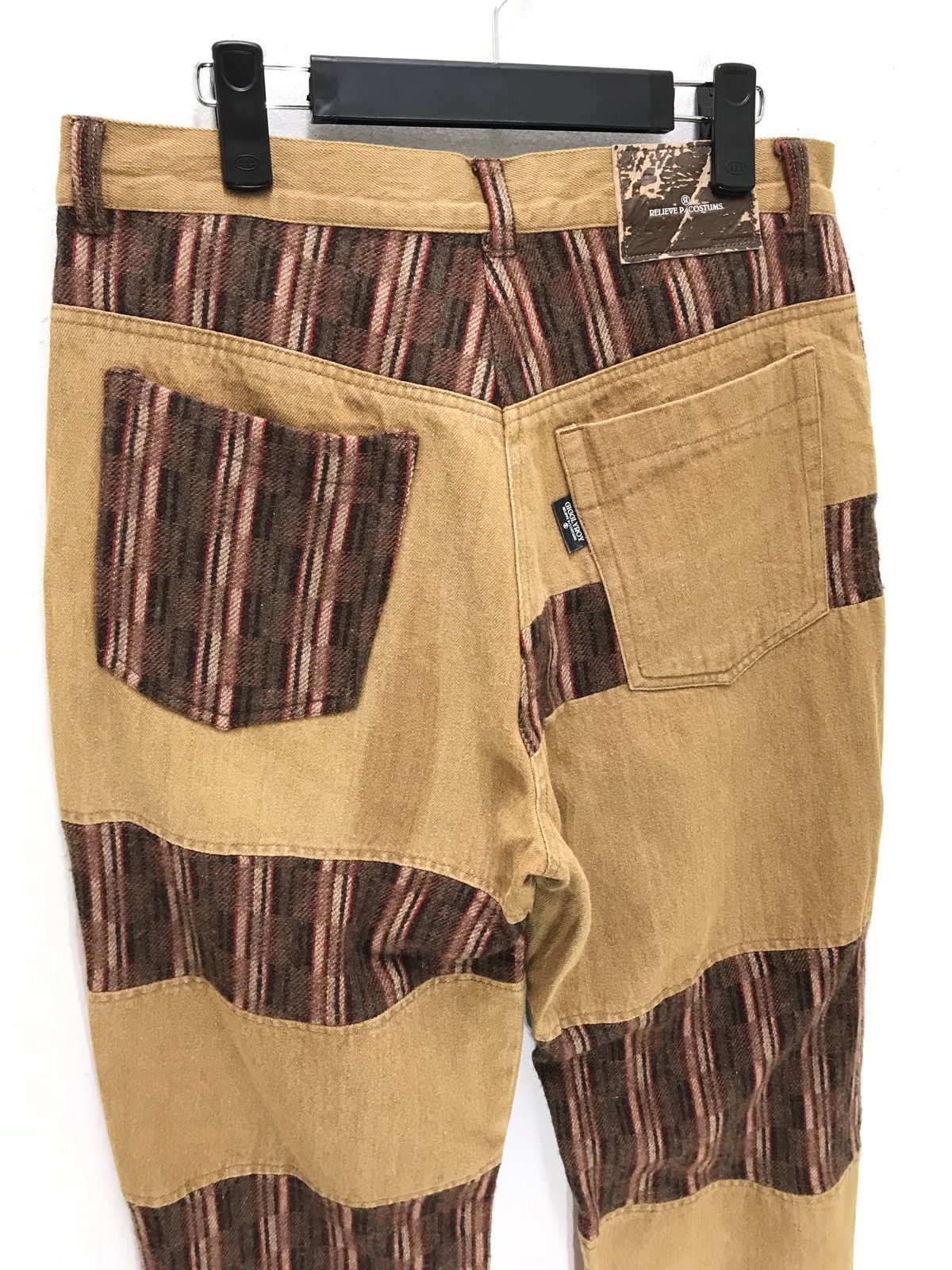 Japanese Brand Gigglyroy Hybrid Hagi Pant with Wool Striped Loose Size US 31 - 10 Thumbnail