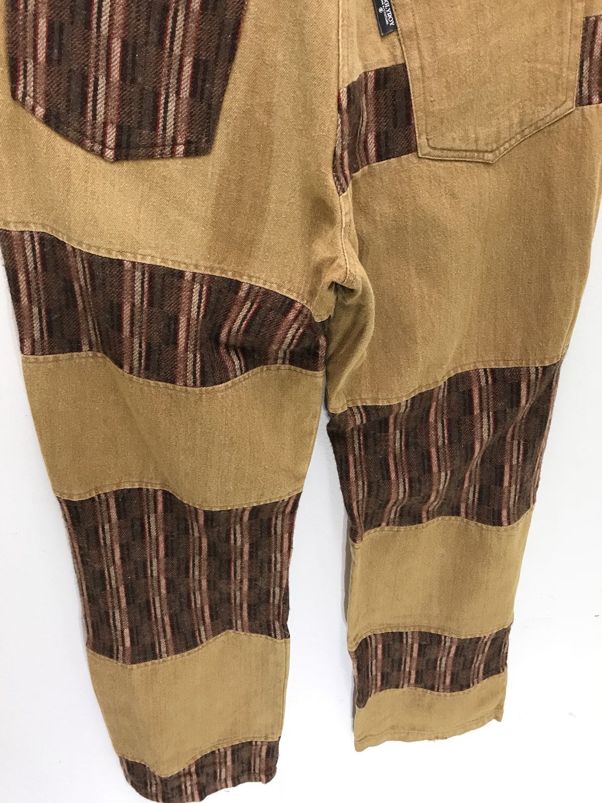 Japanese Brand Gigglyroy Hybrid Hagi Pant with Wool Striped Loose Size US 31 - 9 Thumbnail