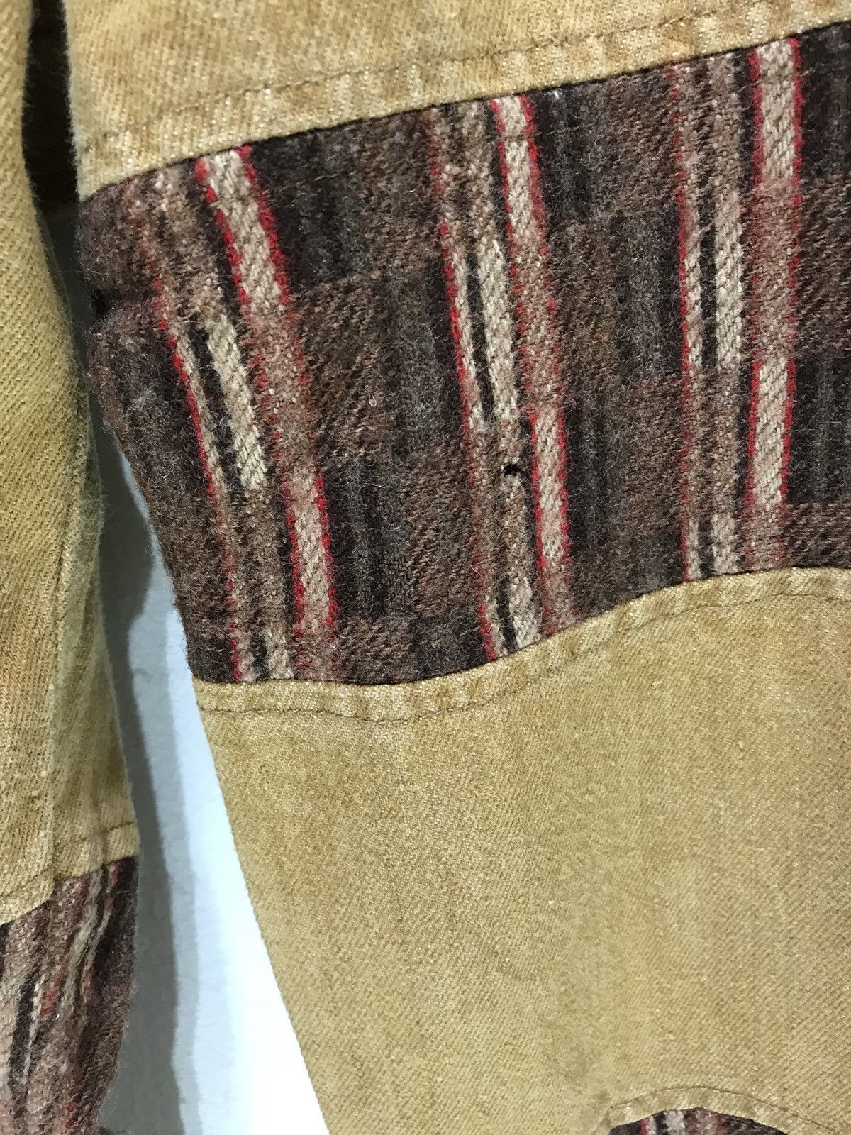 Japanese Brand Gigglyroy Hybrid Hagi Pant with Wool Striped Loose Size US 31 - 5 Thumbnail