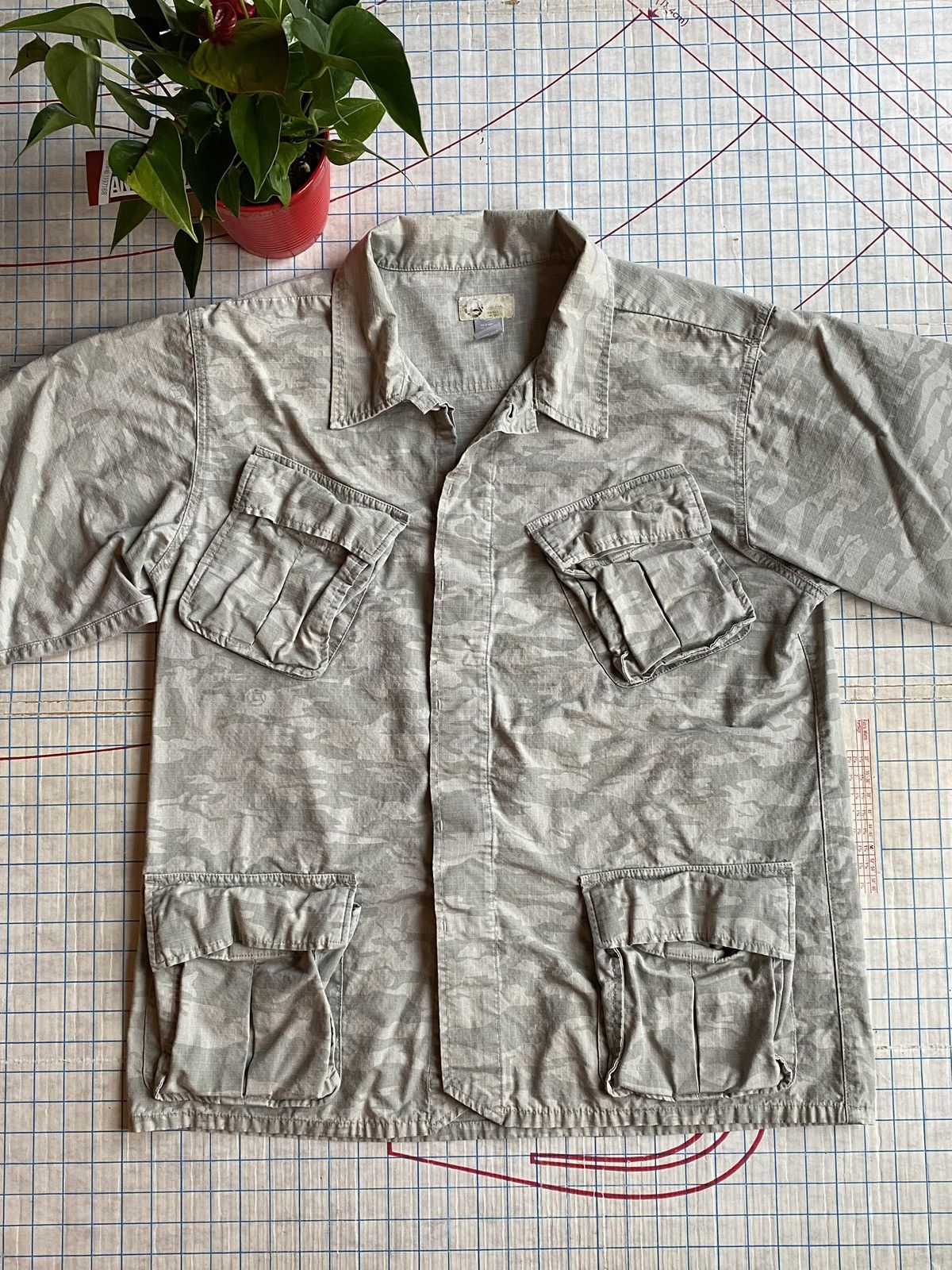 Freshjive Freahjive Rip Stop Camo Military Field Jacket Size XL Size US XL / EU 56 / 4 - 6 Thumbnail