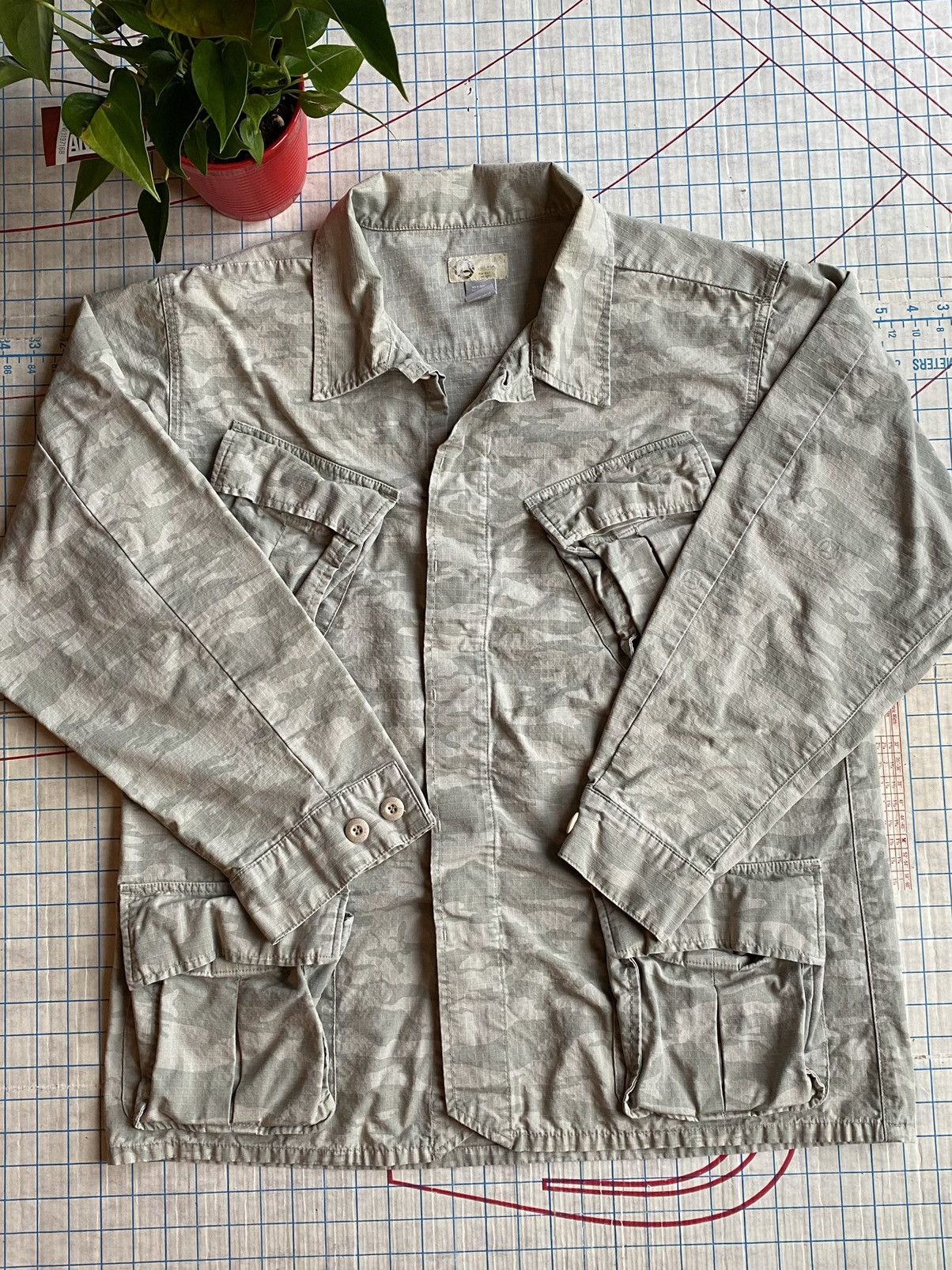 Freshjive Freahjive Rip Stop Camo Military Field Jacket Size XL Size US XL / EU 56 / 4 - 1 Thumbnail