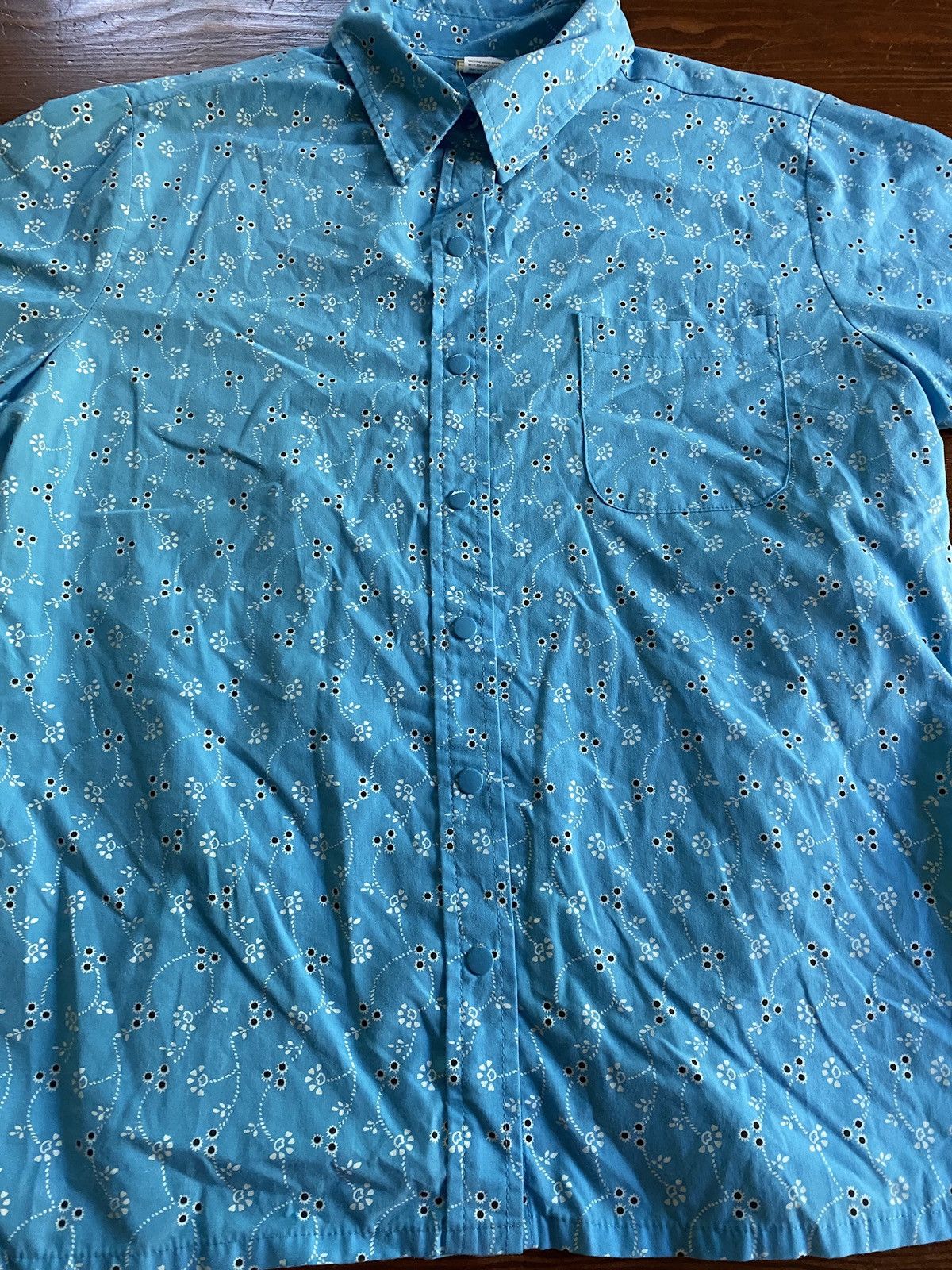 Vintage Vintage 80’s Boca Bay Flowers All Over Purple Snap Button Up Size M / US 6-8 / IT 42-44 - 3 Thumbnail