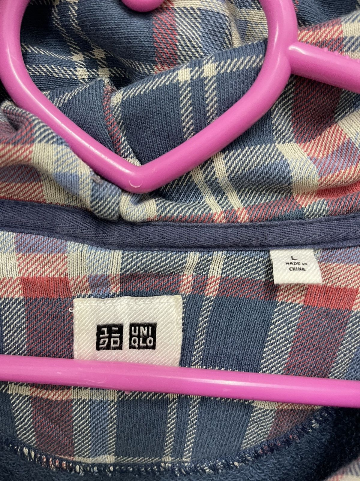 Japanese Brand Rare Uniqlo Tartan Plaid Hoodie Size US L / EU 52-54 / 3 - 3 Thumbnail