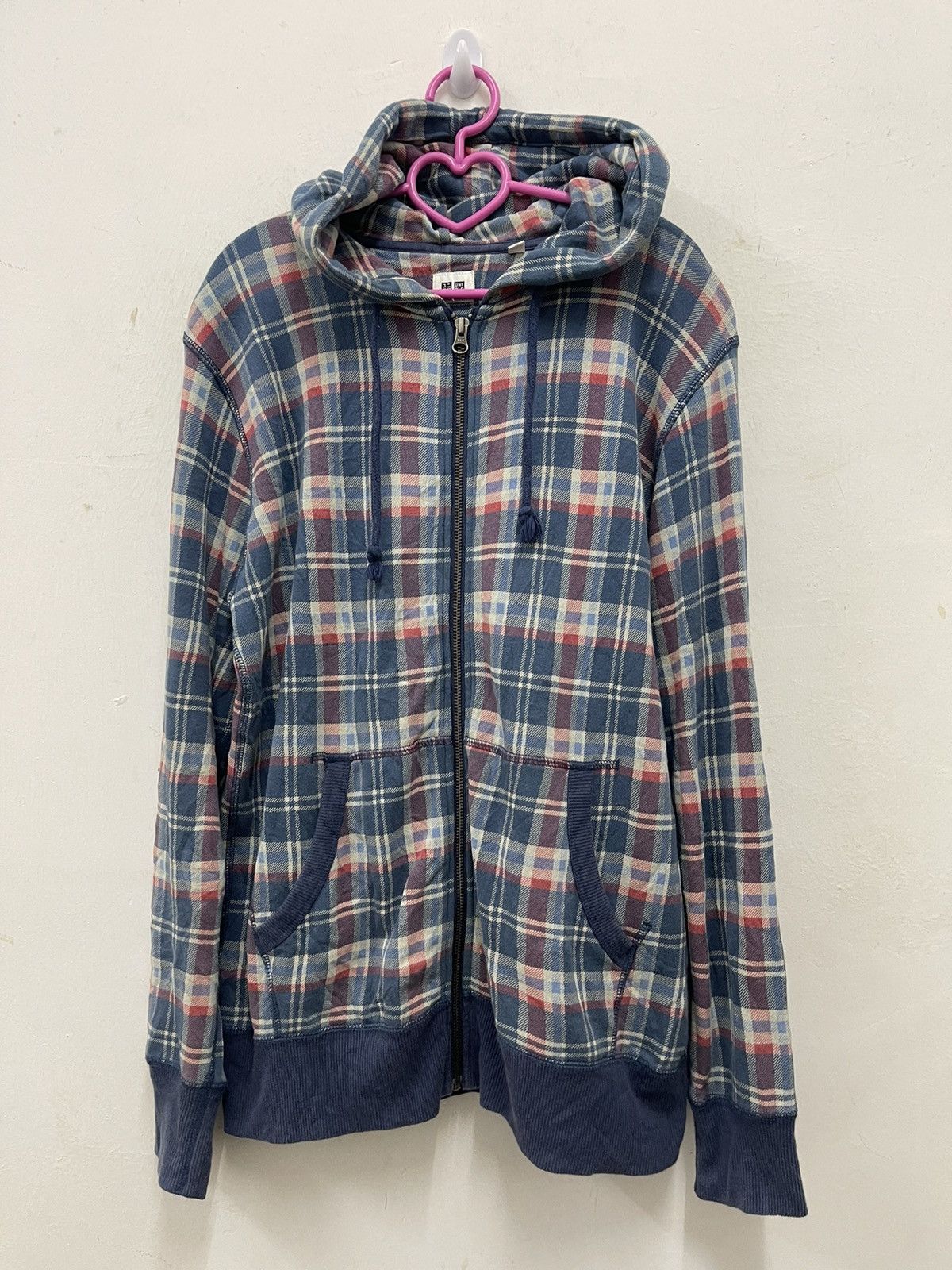 Japanese Brand Rare Uniqlo Tartan Plaid Hoodie Size US L / EU 52-54 / 3 - 1 Thumbnail