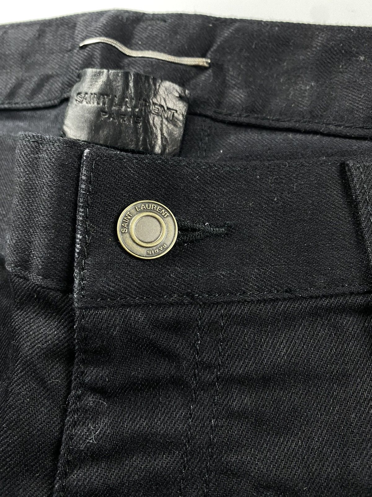 Saint Laurent Paris Saint Laurent Distressed Slim Jean Size US 33 - 5 Thumbnail