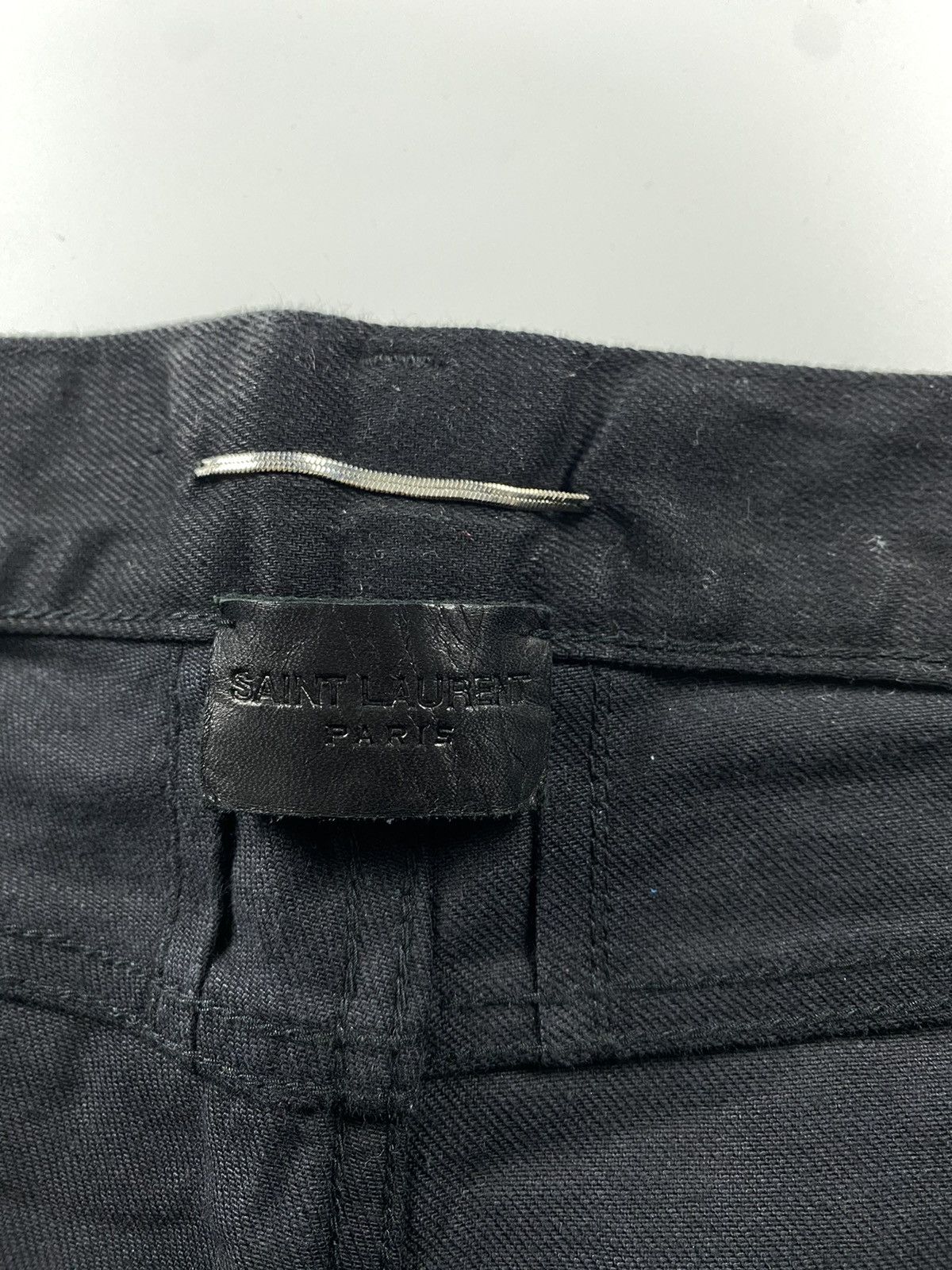 Saint Laurent Paris Saint Laurent Distressed Slim Jean Size US 33 - 8 Thumbnail