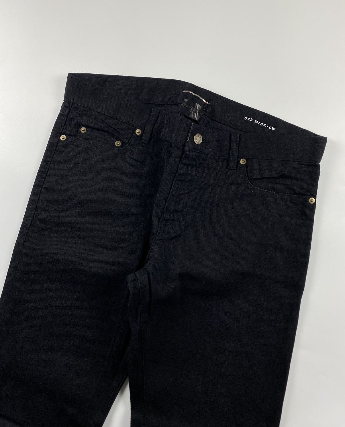 Saint Laurent Paris Saint Laurent Distressed Slim Jean Size US 33 - 4 Thumbnail