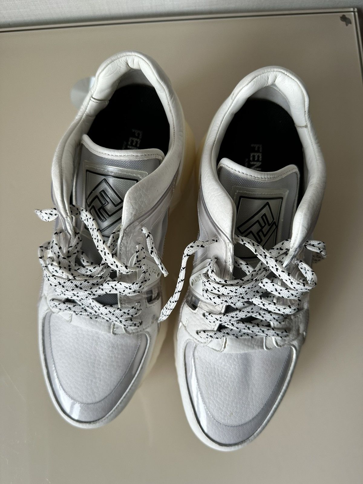 Fendi FENDI platform leather sneakers white shoes Size US 9.5 / IT 39.5 - 8 Thumbnail