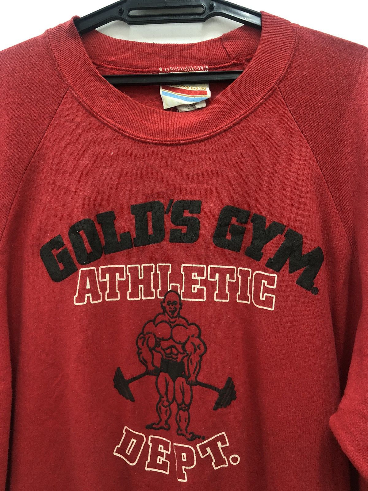 Vintage Rare Vintage GOLD’S GYM Athletic Dept Sweatshirt Size US XL / EU 56 / 4 - 2 Thumbnail