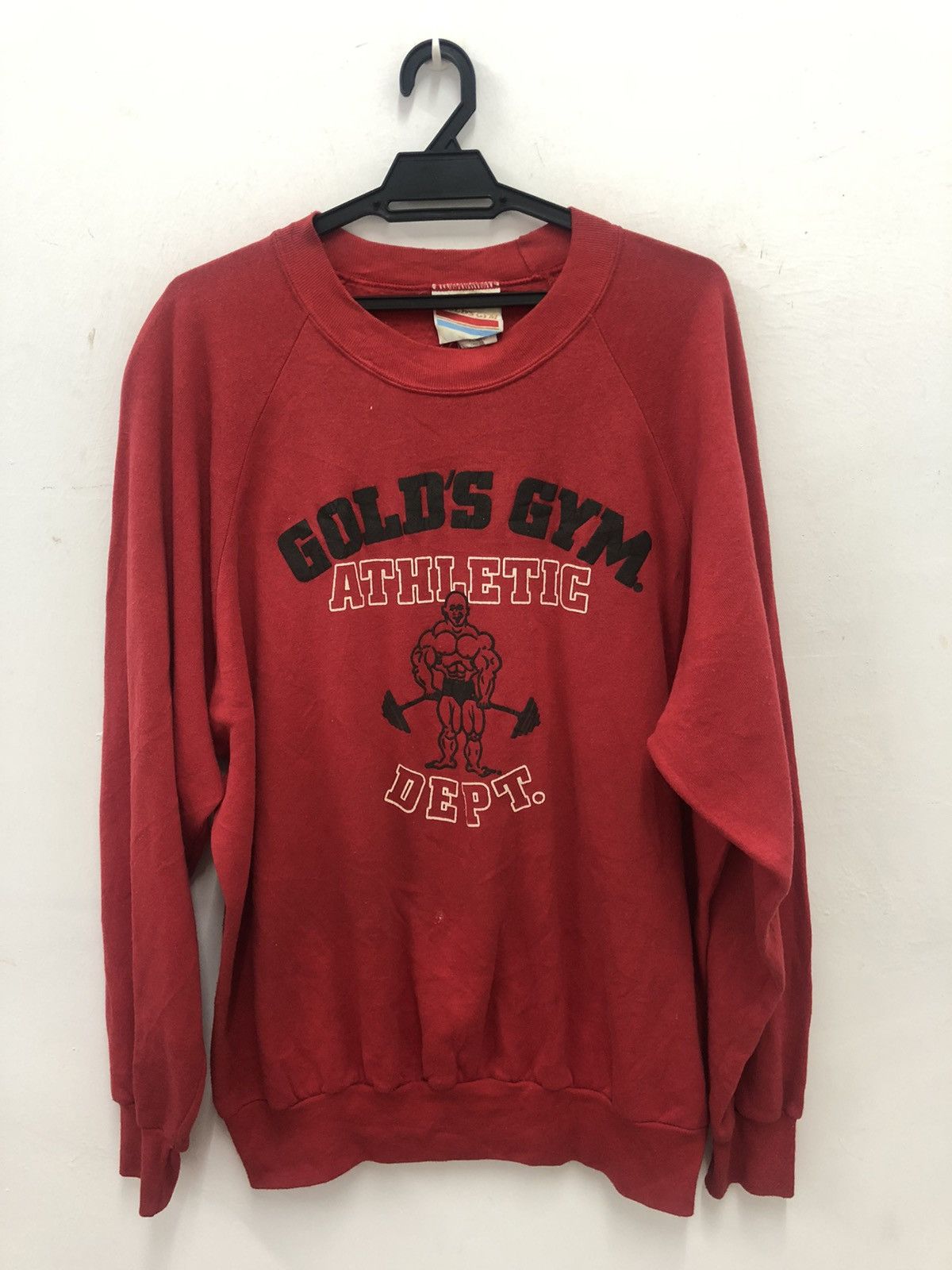 Vintage Rare Vintage GOLD’S GYM Athletic Dept Sweatshirt Size US XL / EU 56 / 4 - 1 Thumbnail