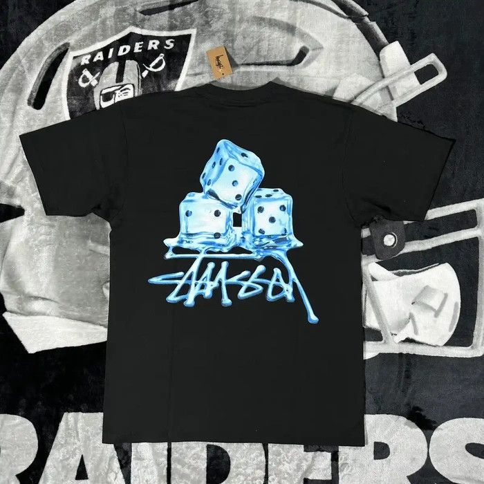 Stussy STUSSY ICE DICE MELTED TEE BLACK - M | Grailed